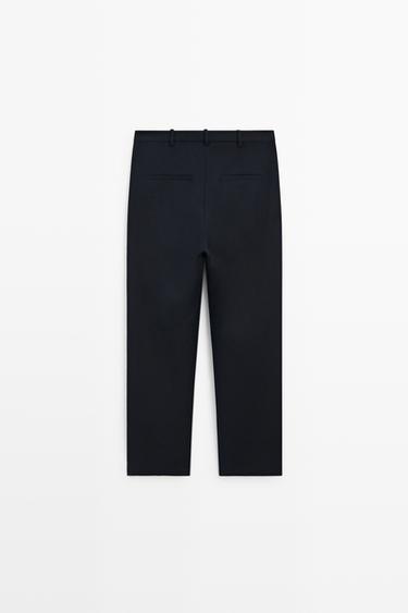 Straight-leg stretch pants — NAVY BLUE 6