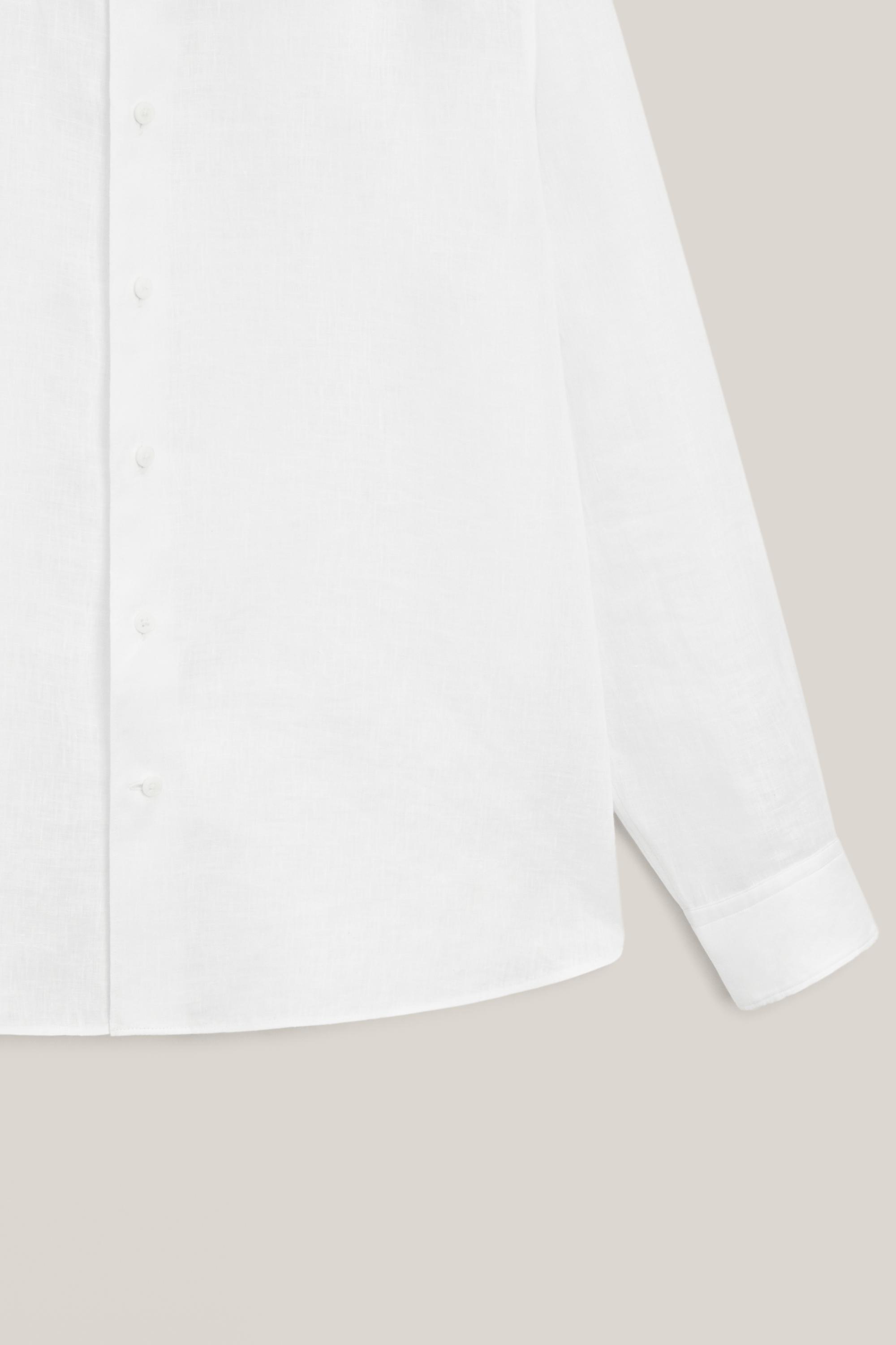 Extra fine 100% linen shirt - LIMITED EDITION — WHITE