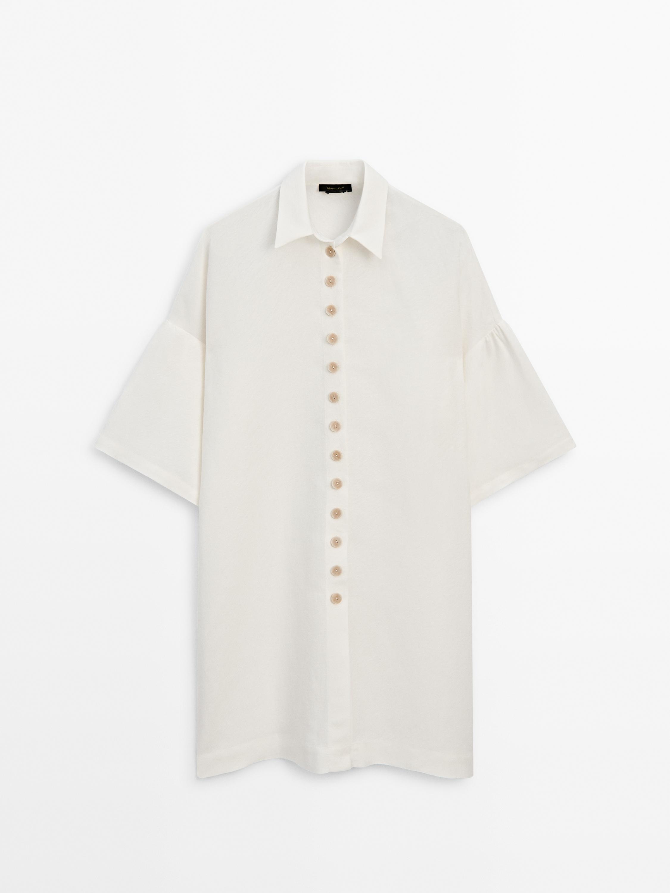 Chemise longue avec du lin ensemble