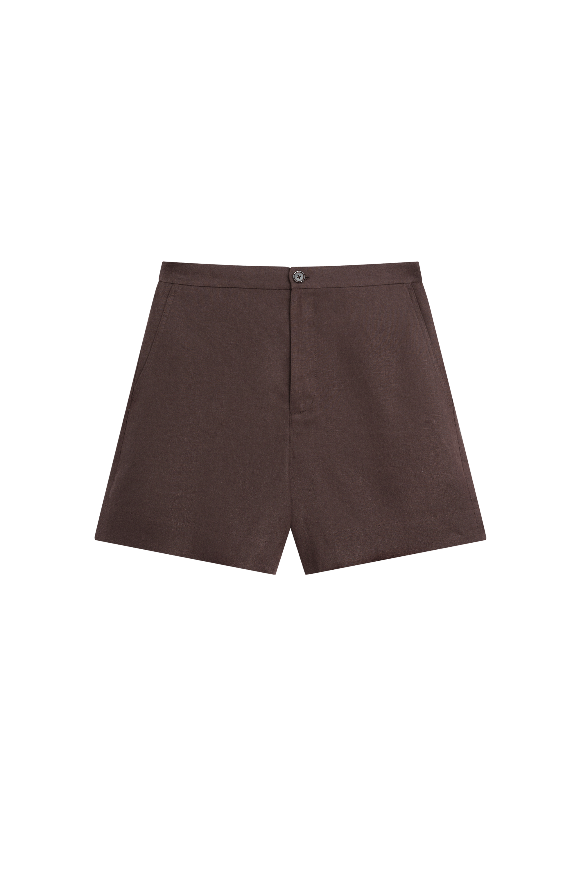 Massimo Dutti %100 keten kısa bermuda şort görsel 3