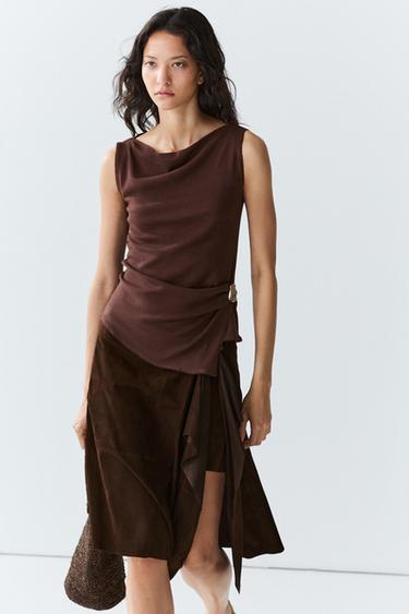100% cotton knit top — AUBERGINE 3