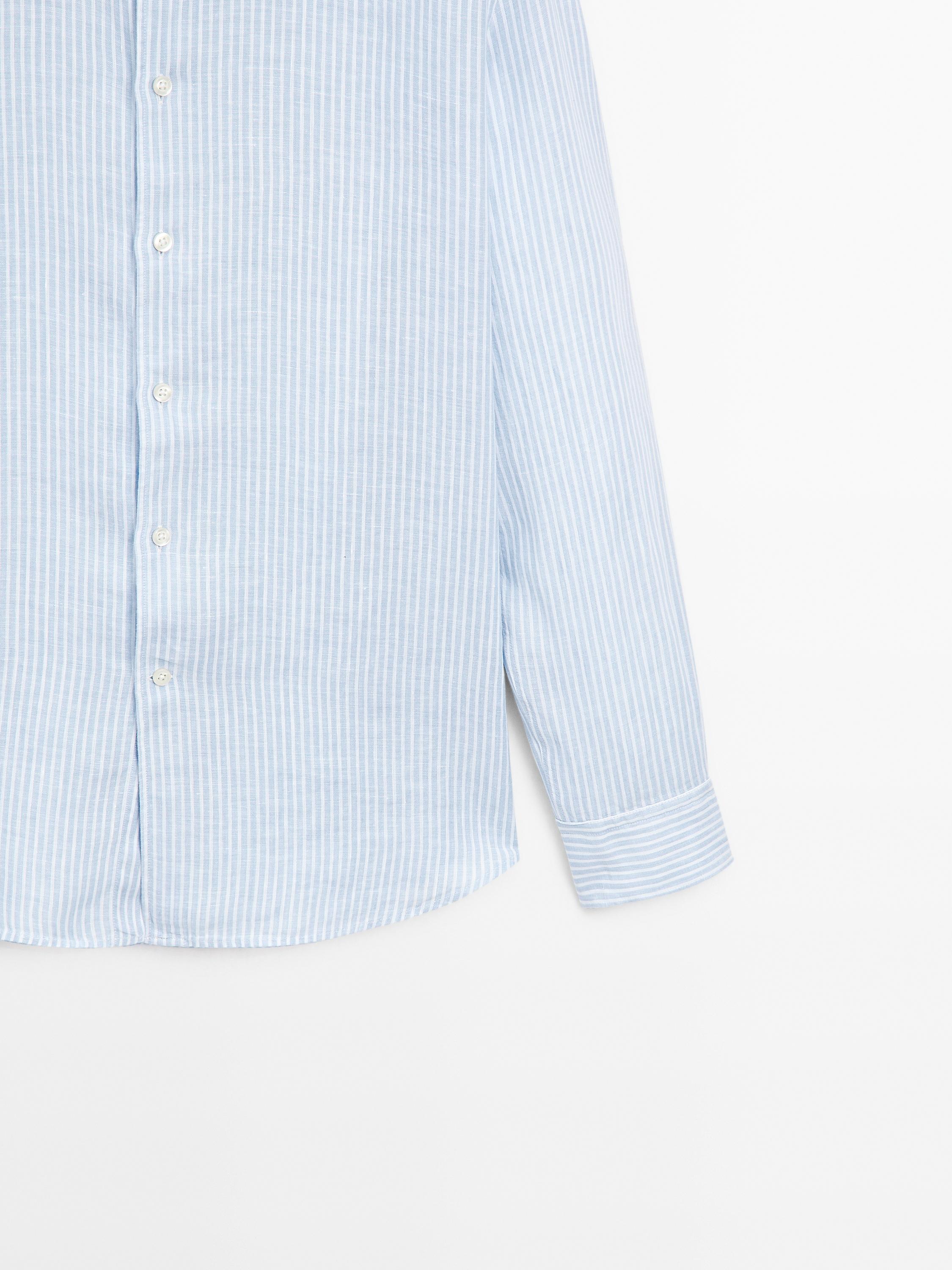 100% linen regular fit shirt