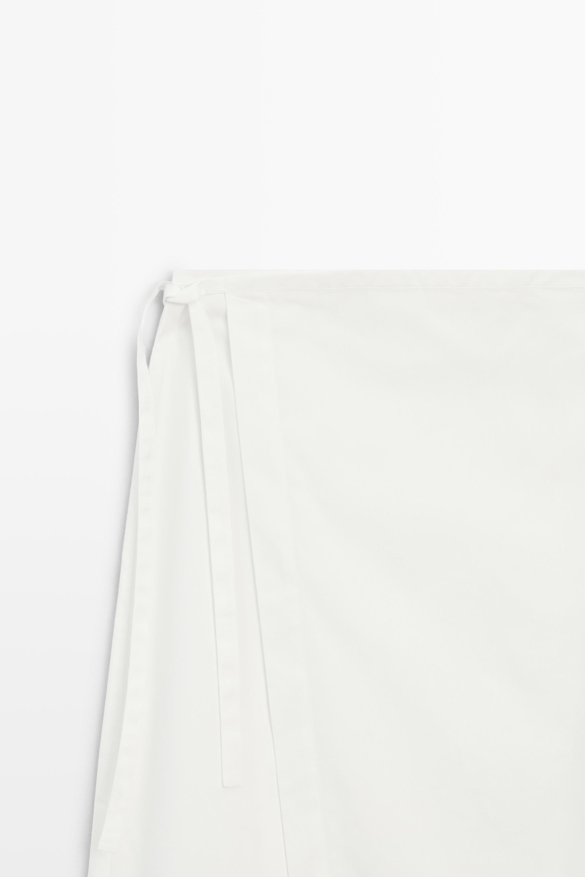 Wrap midi skirt - STUDIO — CREAM