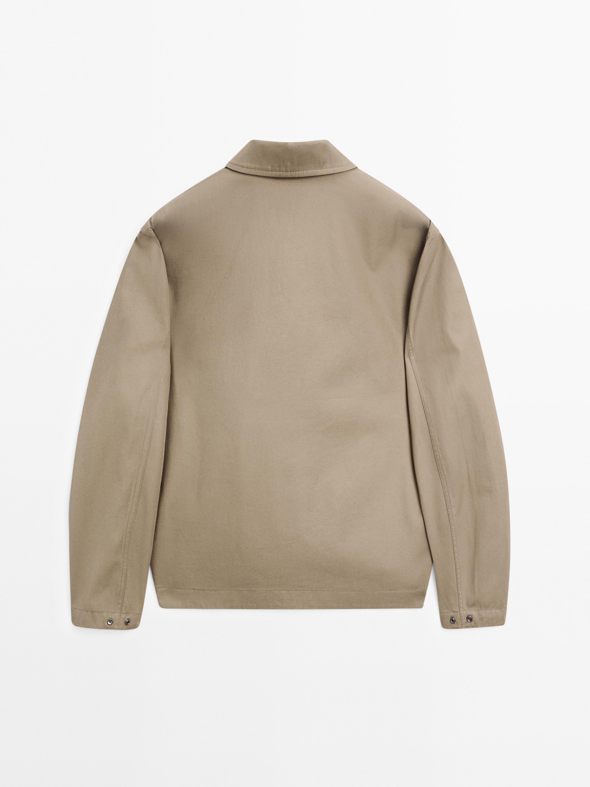 100% cotton jacket with pockets