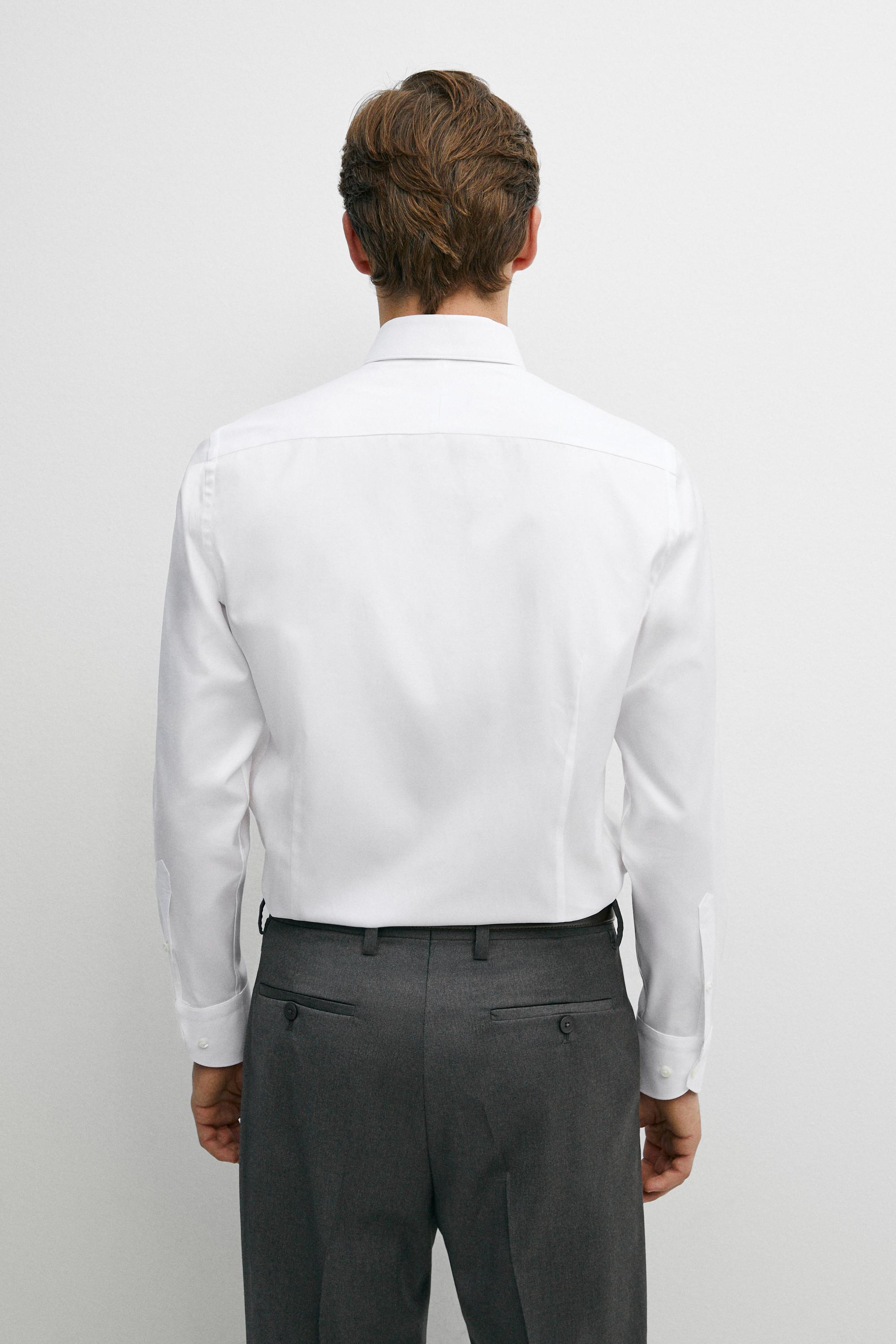 100% cotton shirt — WHITE