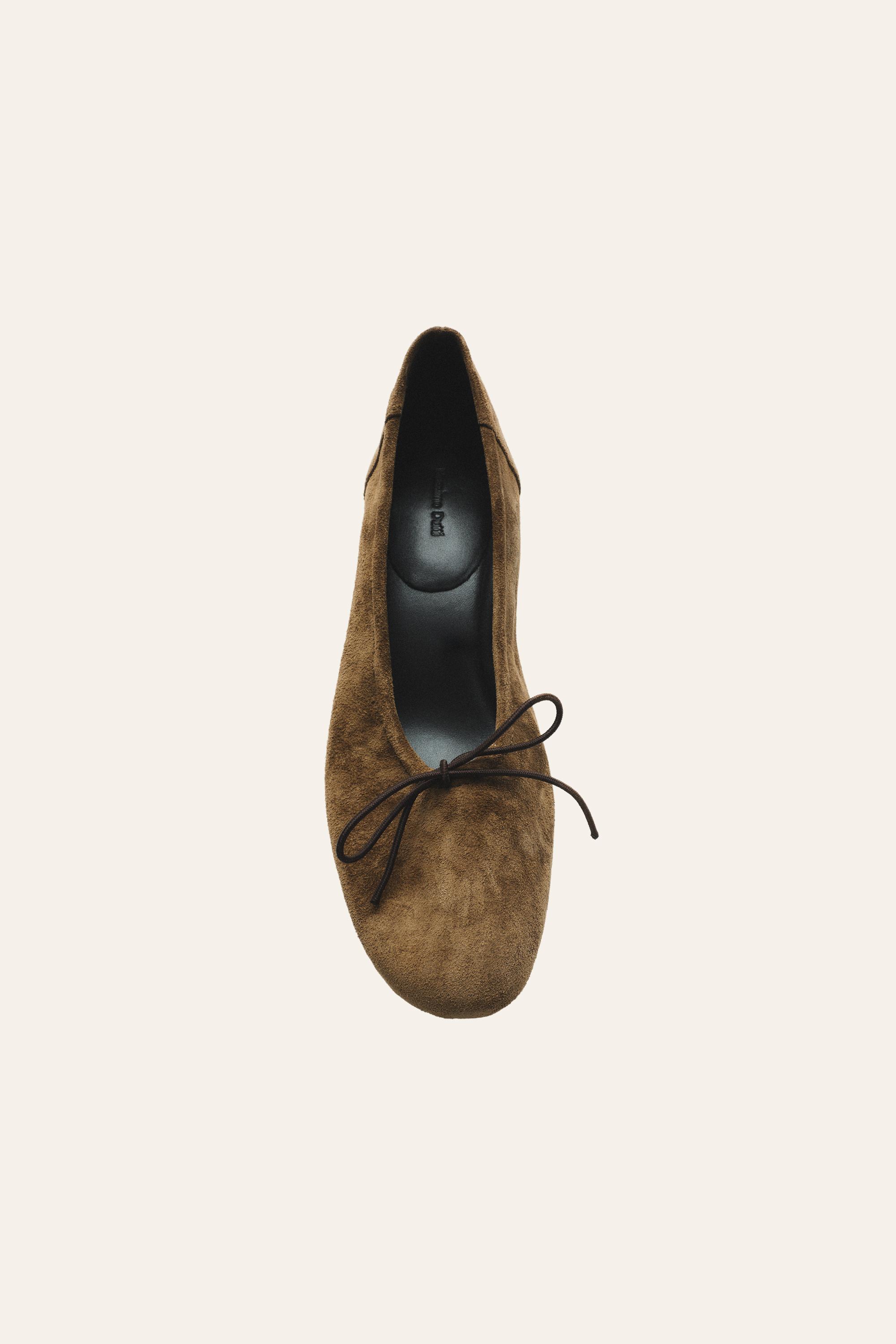 High-heel ballerinas — CAMEL