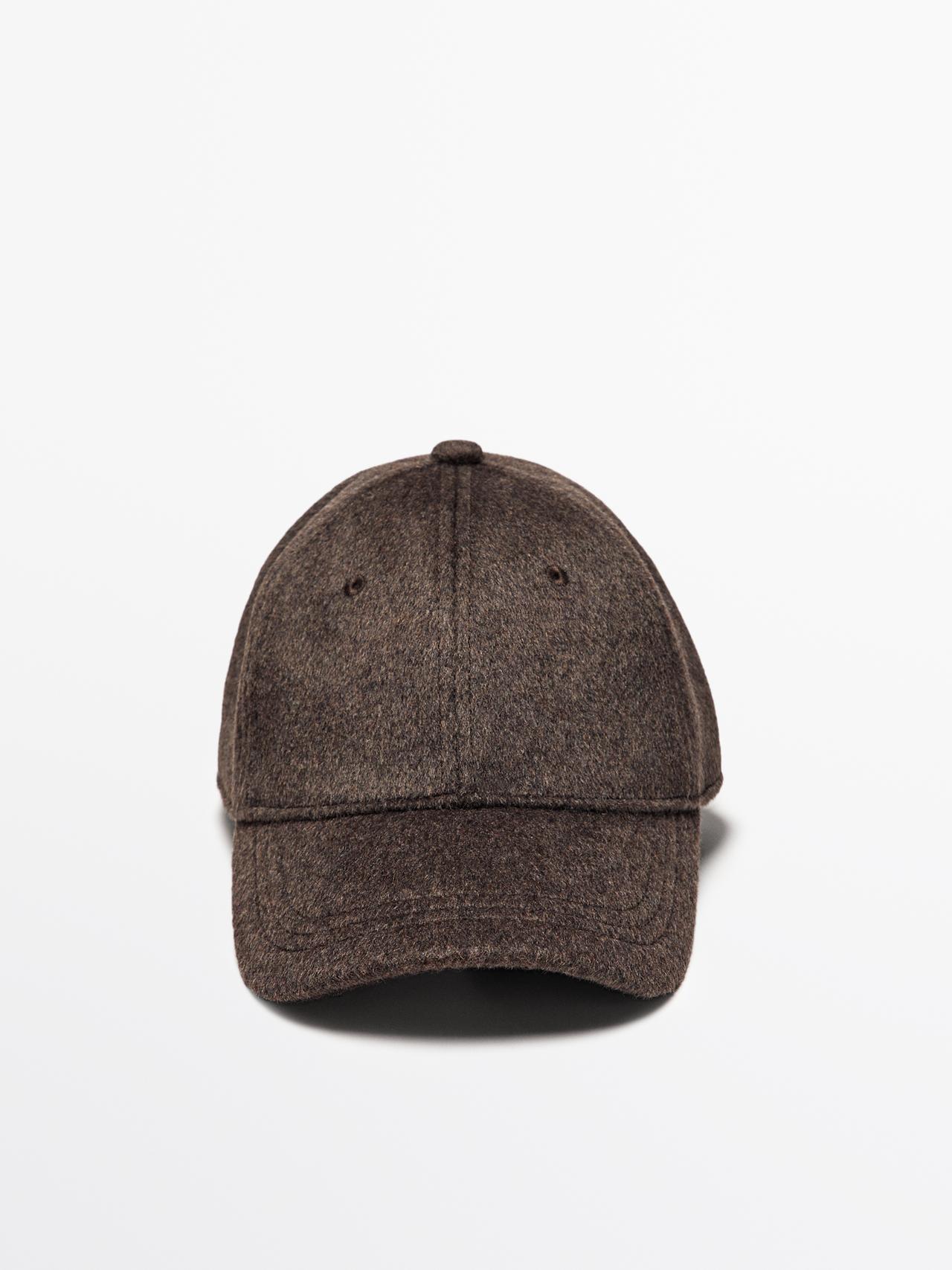 Massimo Dutti - Dames - 100% Wollen Pet - Bruin - 01