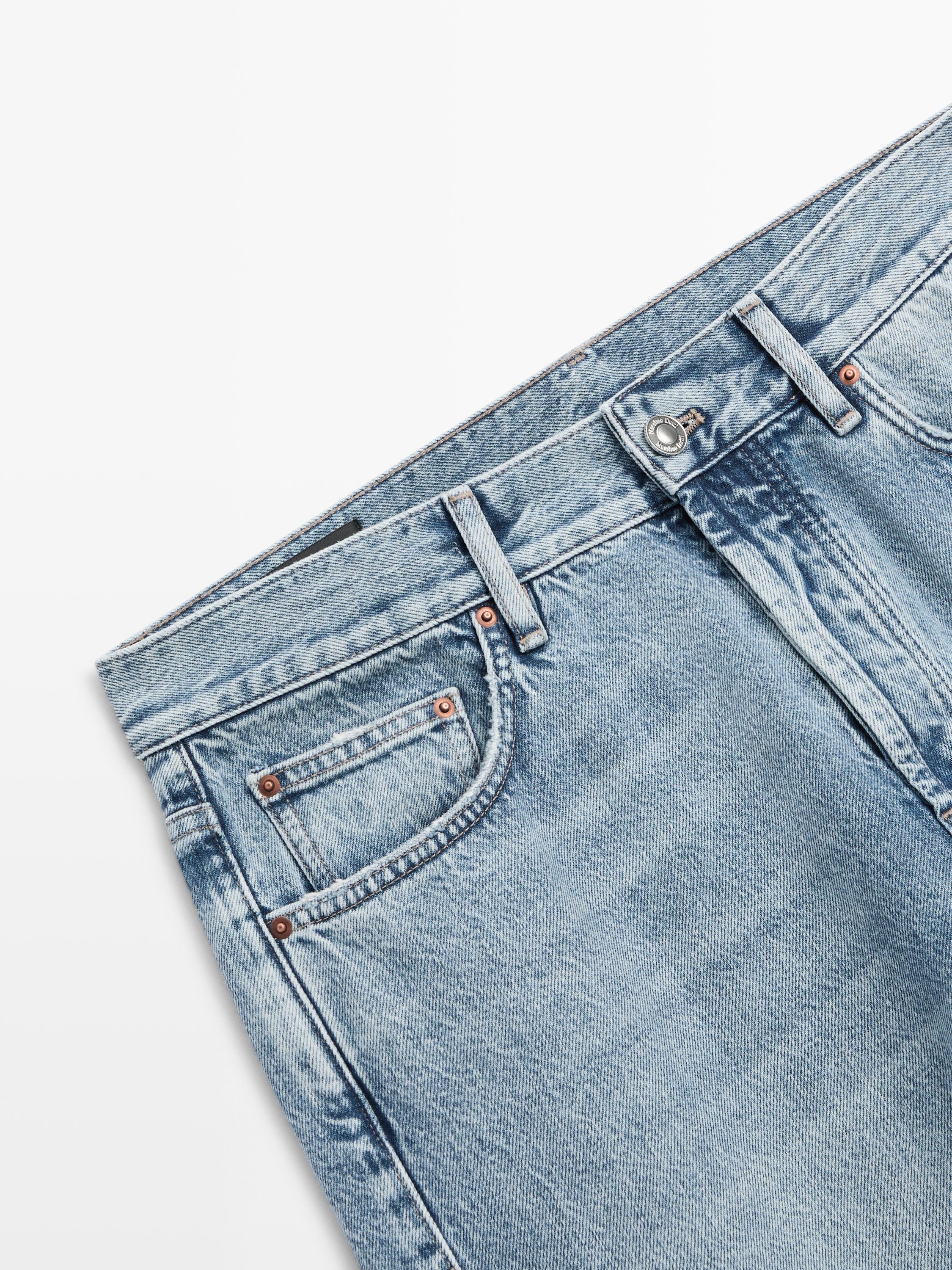 Straight-leg jeans — Light Blue