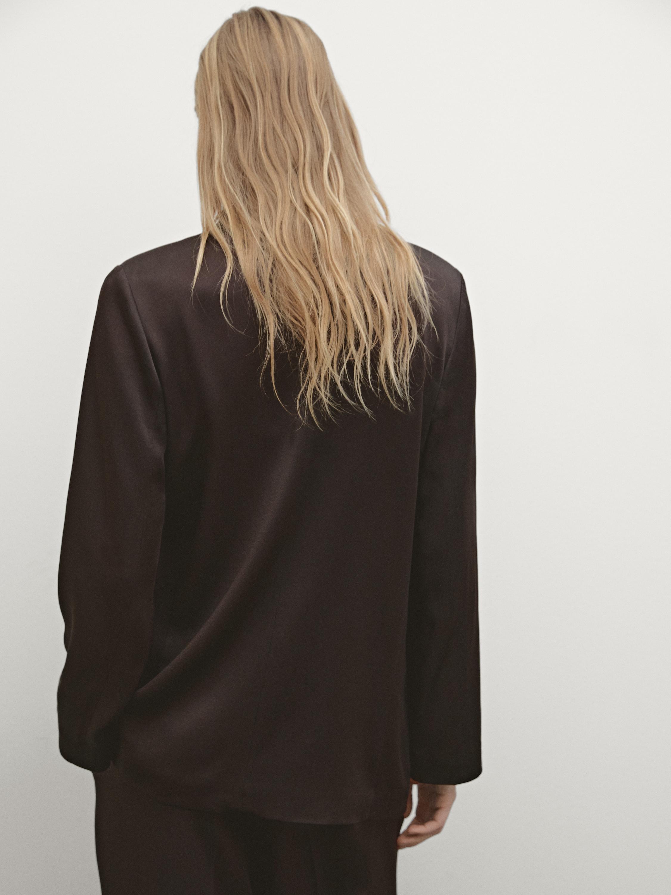 Satin blazer