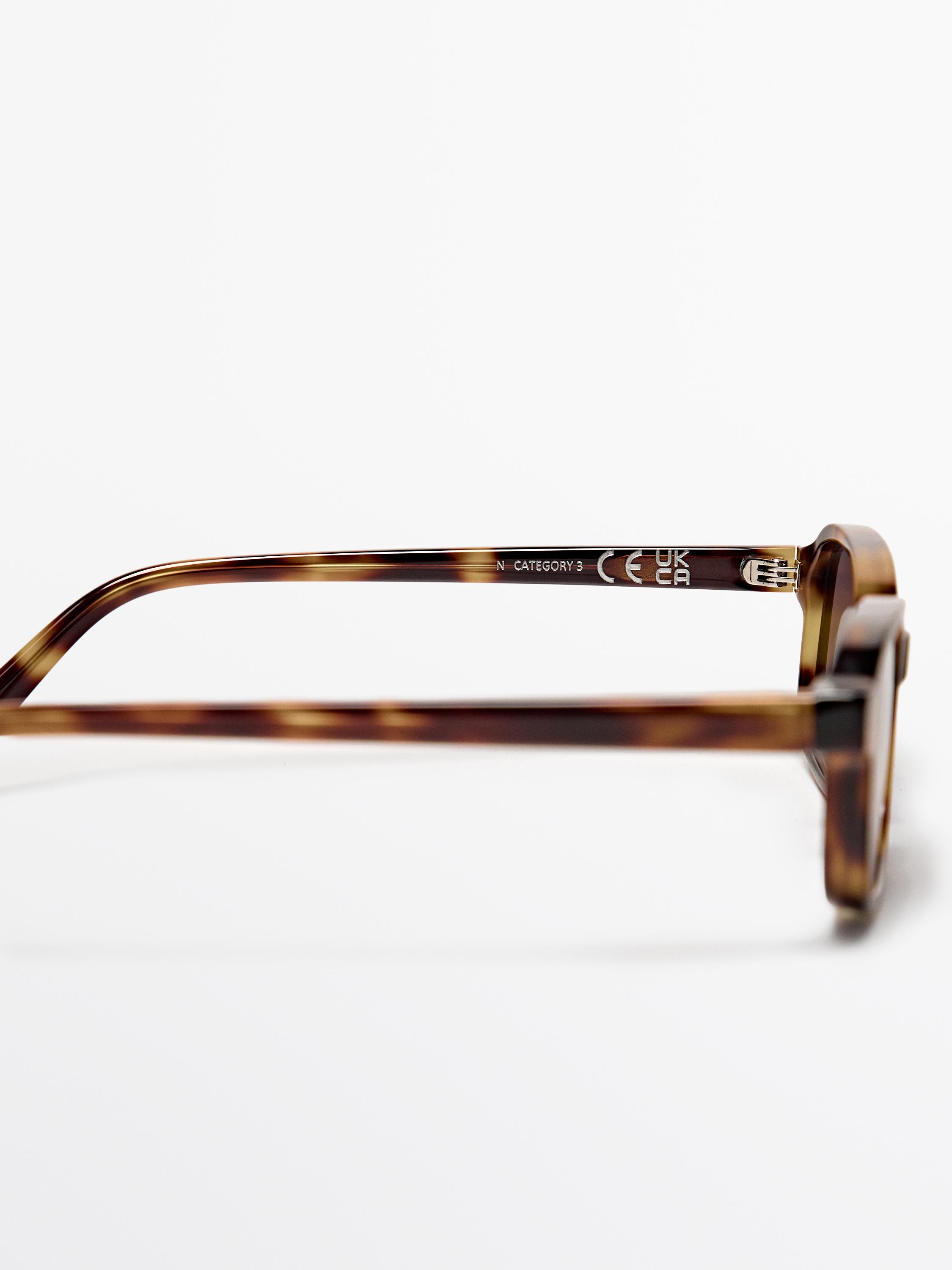 Small rectangular sunglasses