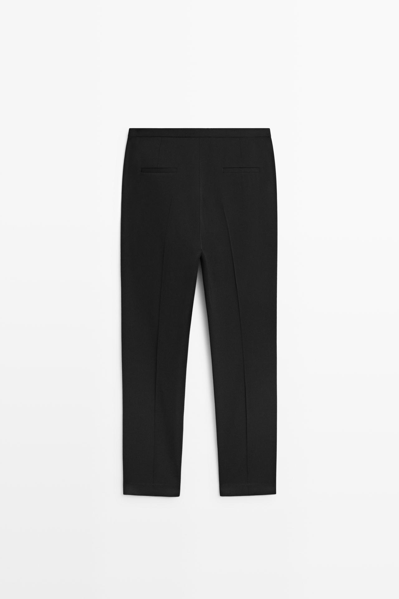 100% wool pants — BLACK