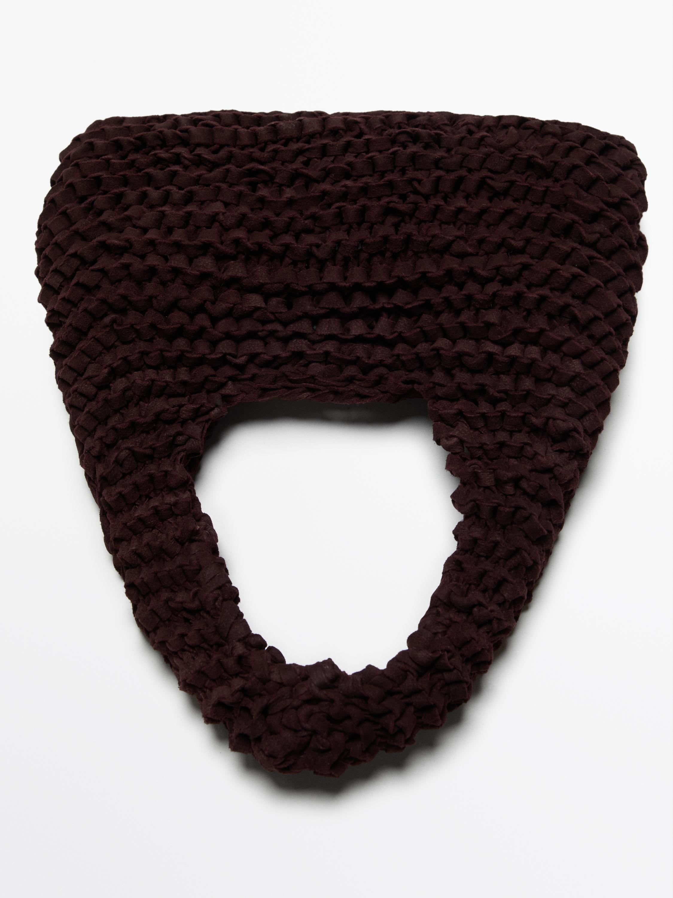 Mini split suede crochet bag - Limited Edition
