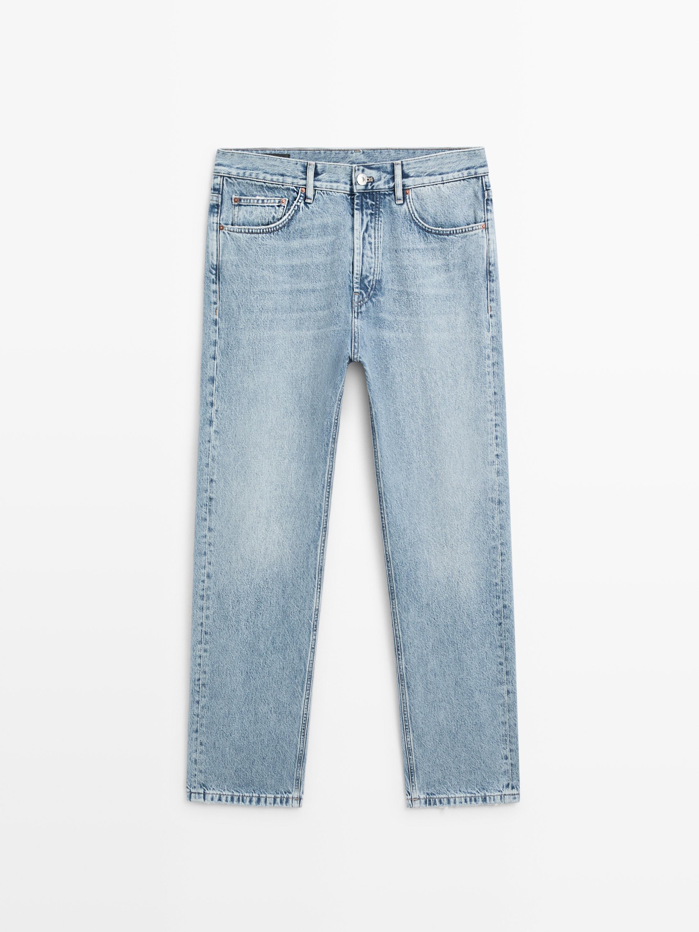 Straight-leg jeans — Light Blue