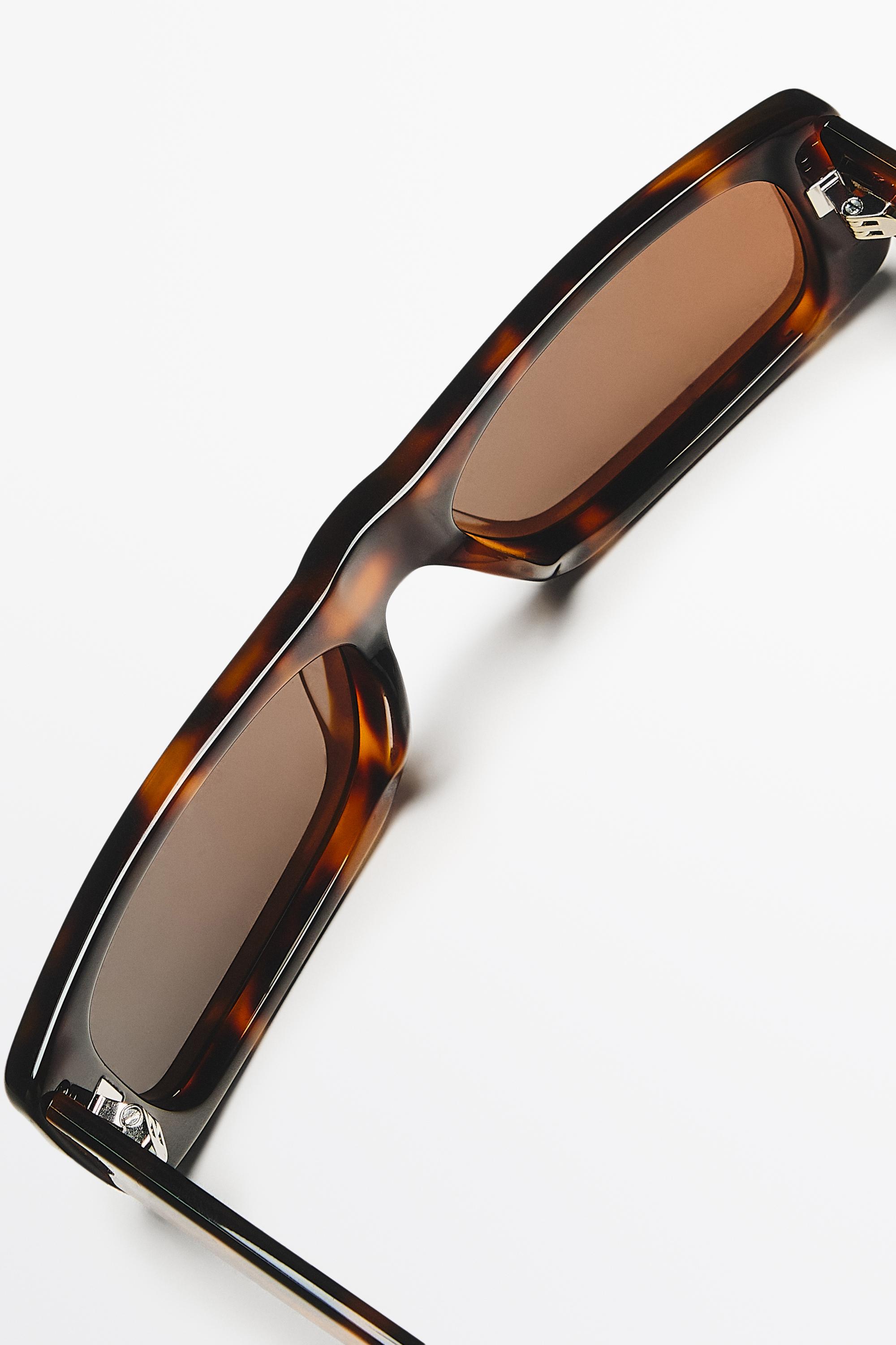 Rectangular sunglasses — BROWN