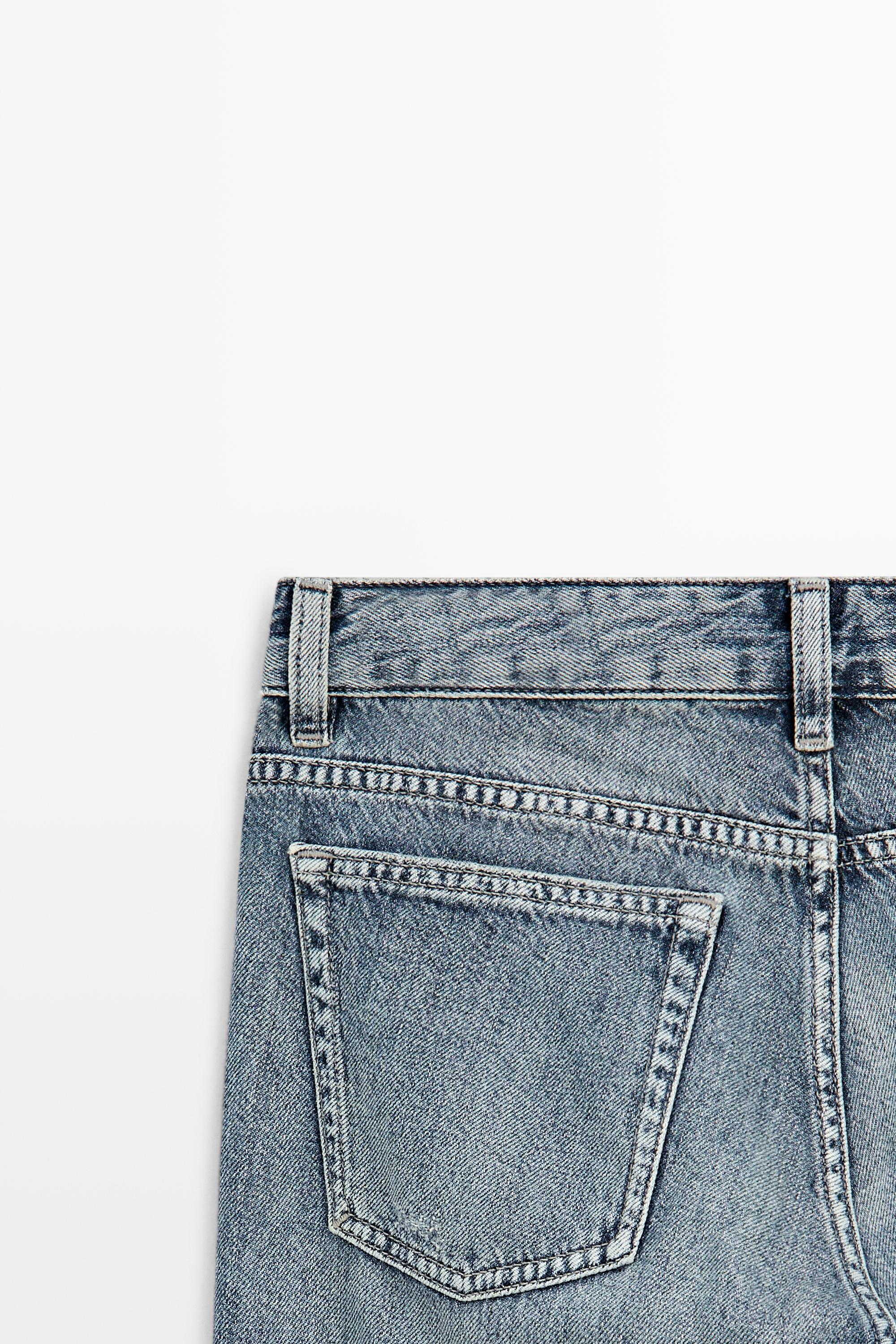 Low-rise straight-leg jeans — MEDIUM BLUE