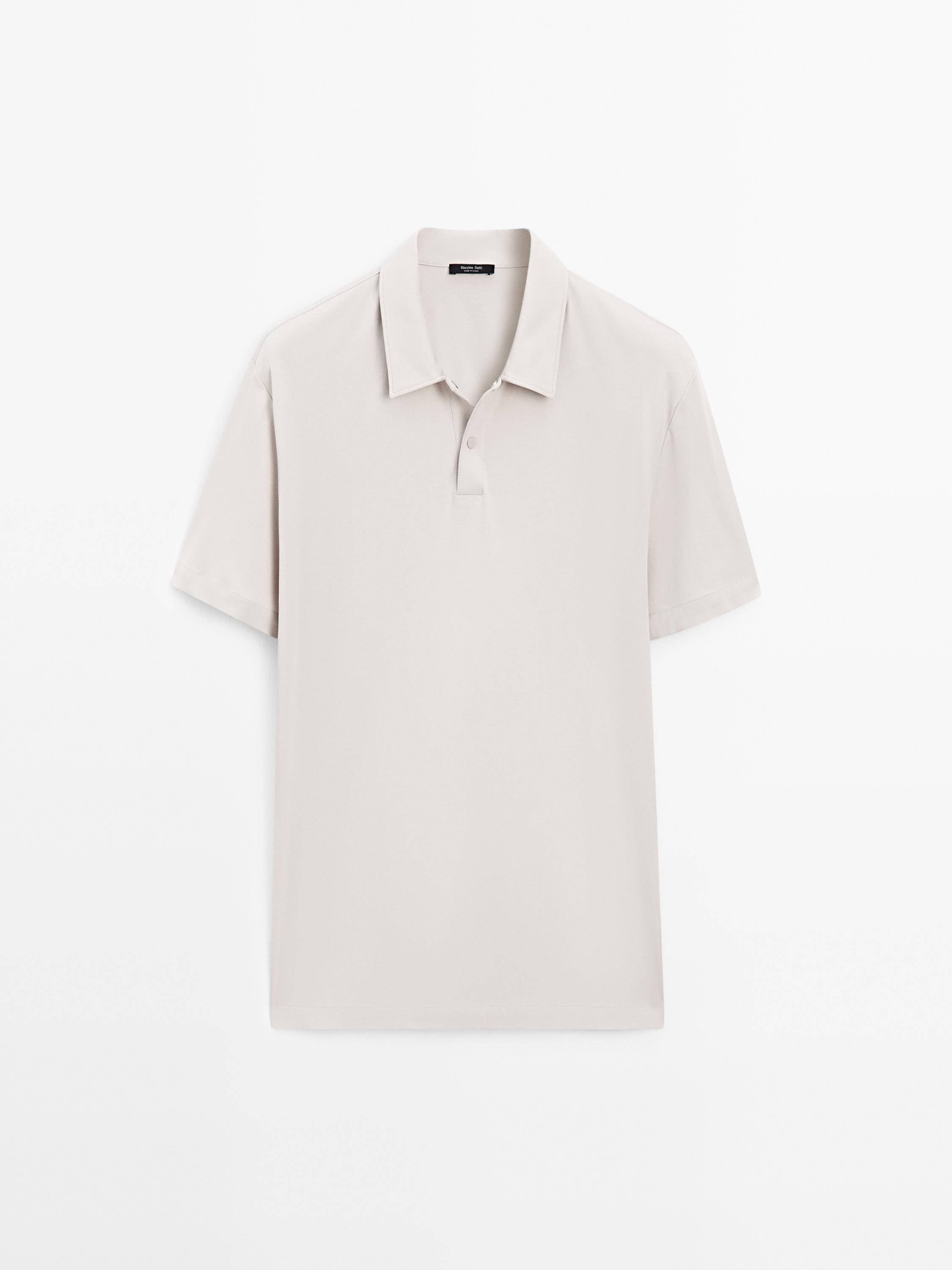 Short sleeve polo snap placket