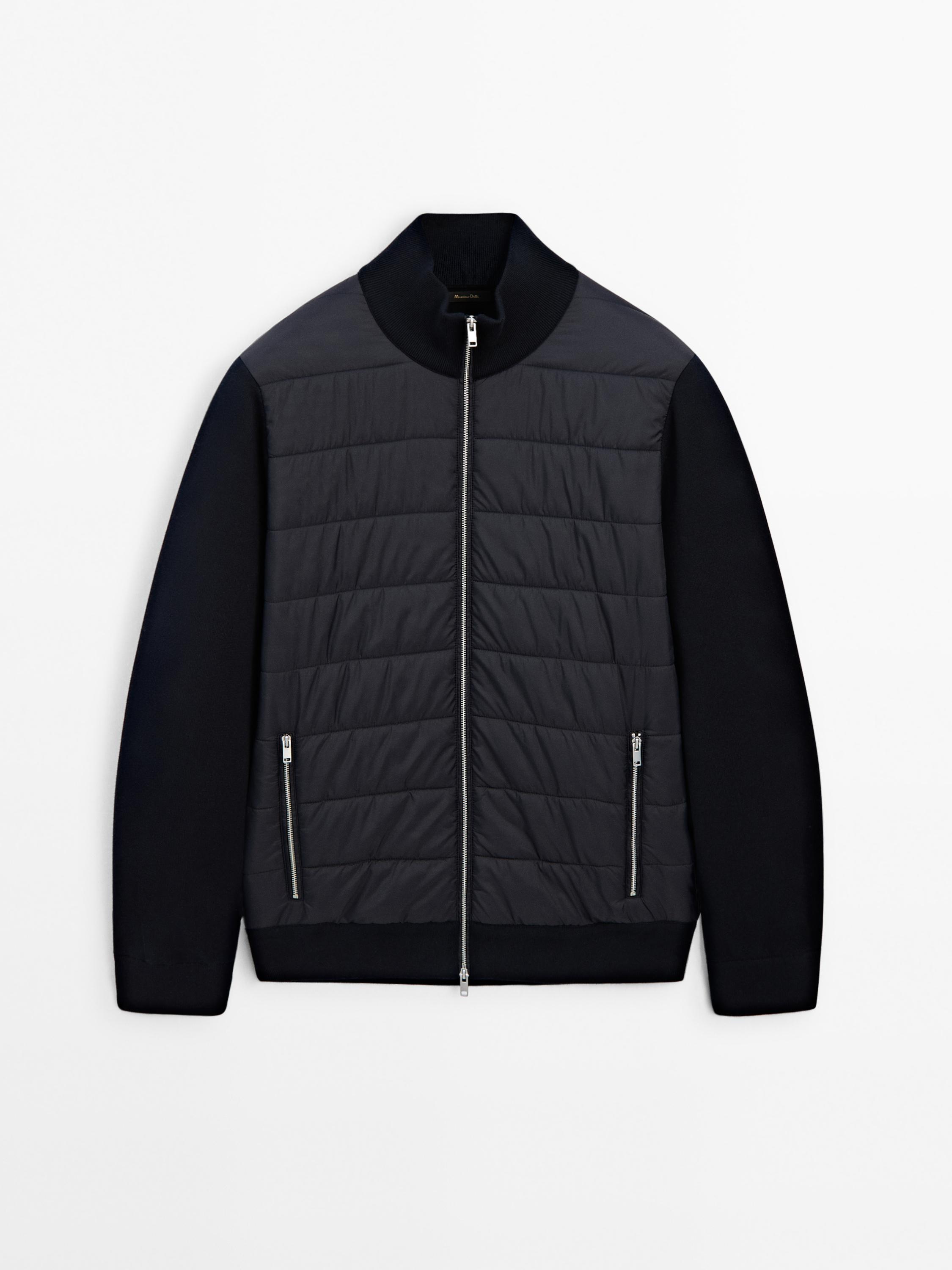 Cotton blend puffer jacket