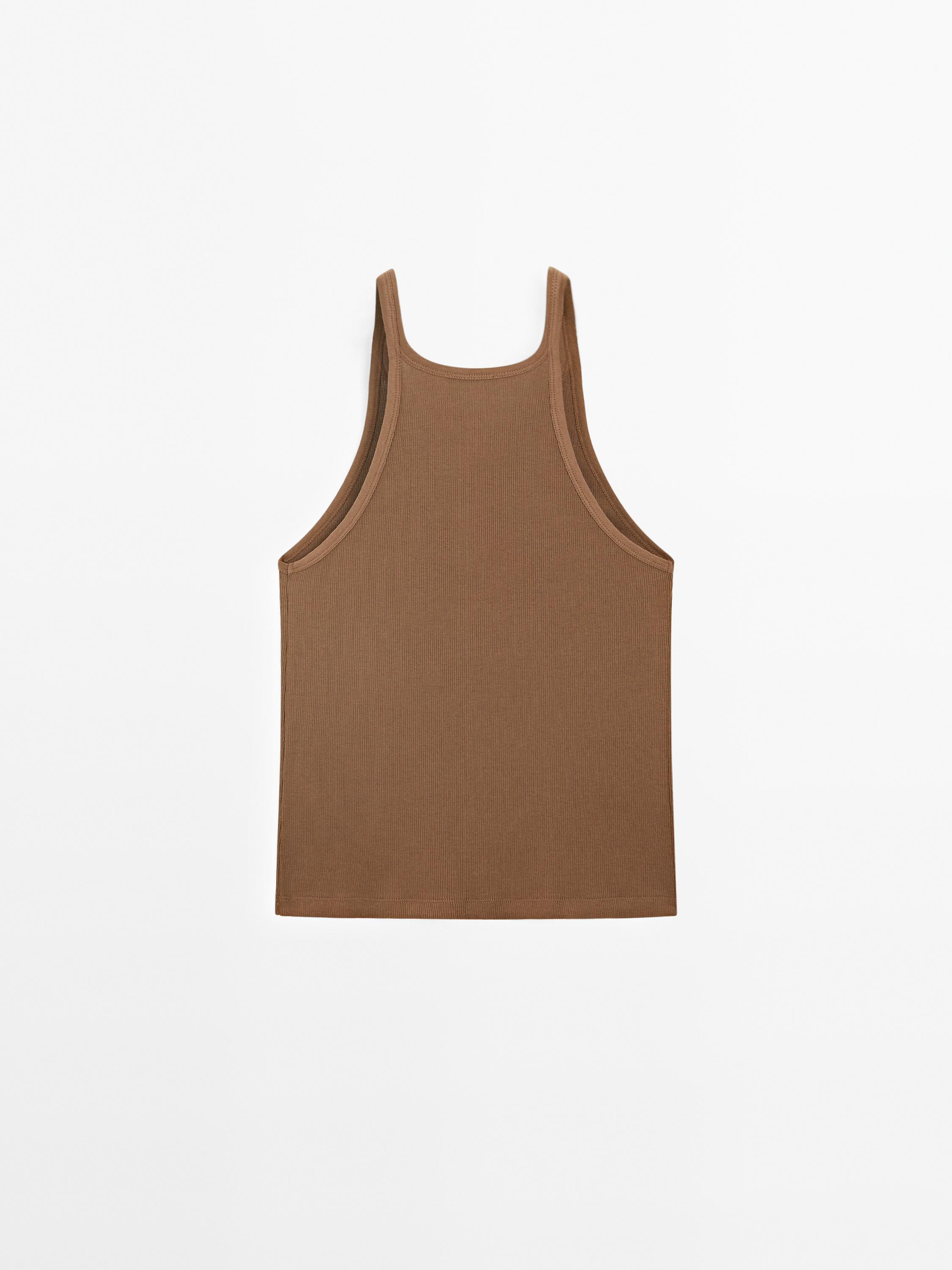 100% cotton halter top