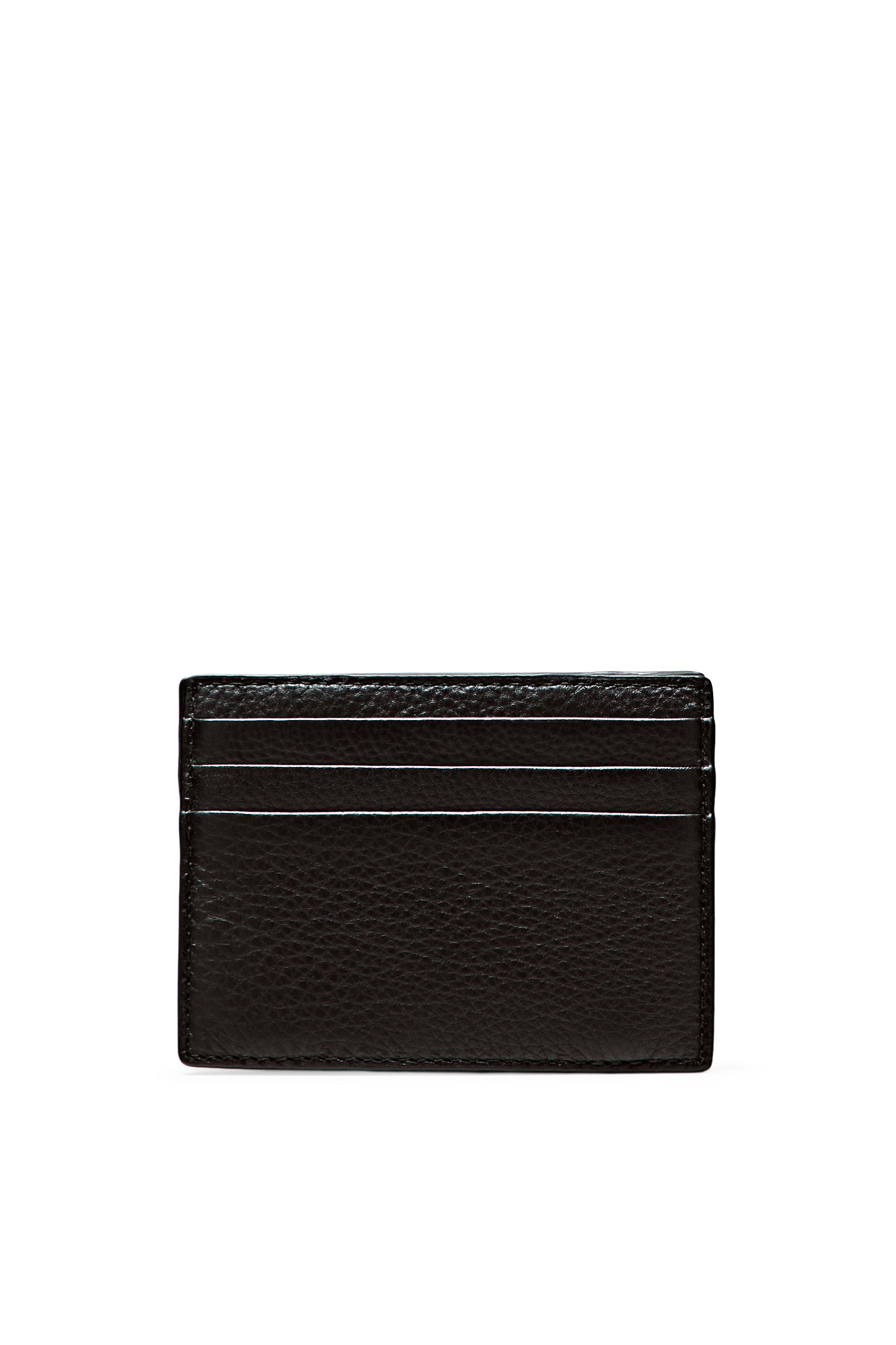 Nappa leather "magic" wallet — BLACK