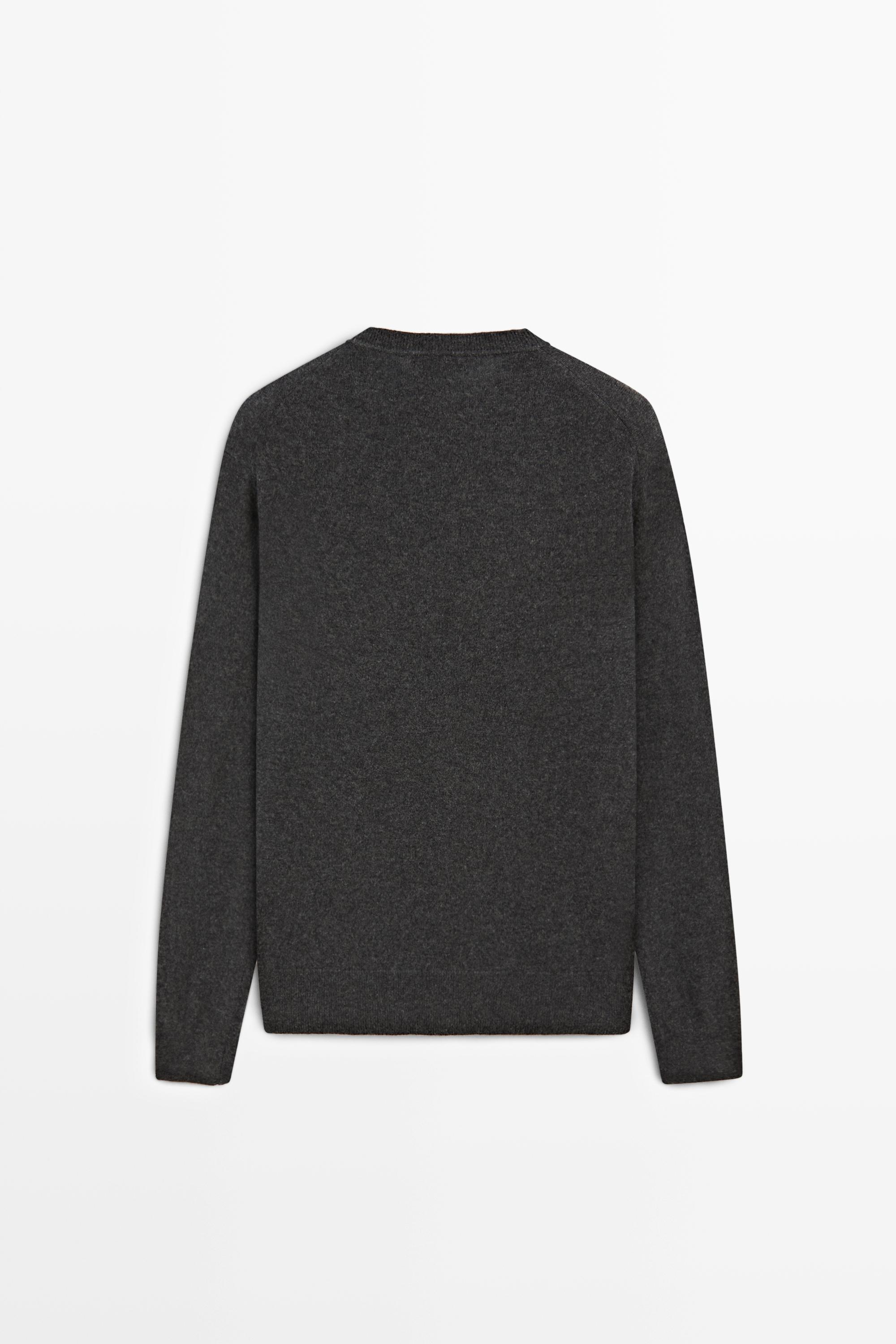 Jersey punto cuello redondo 100% cashmere