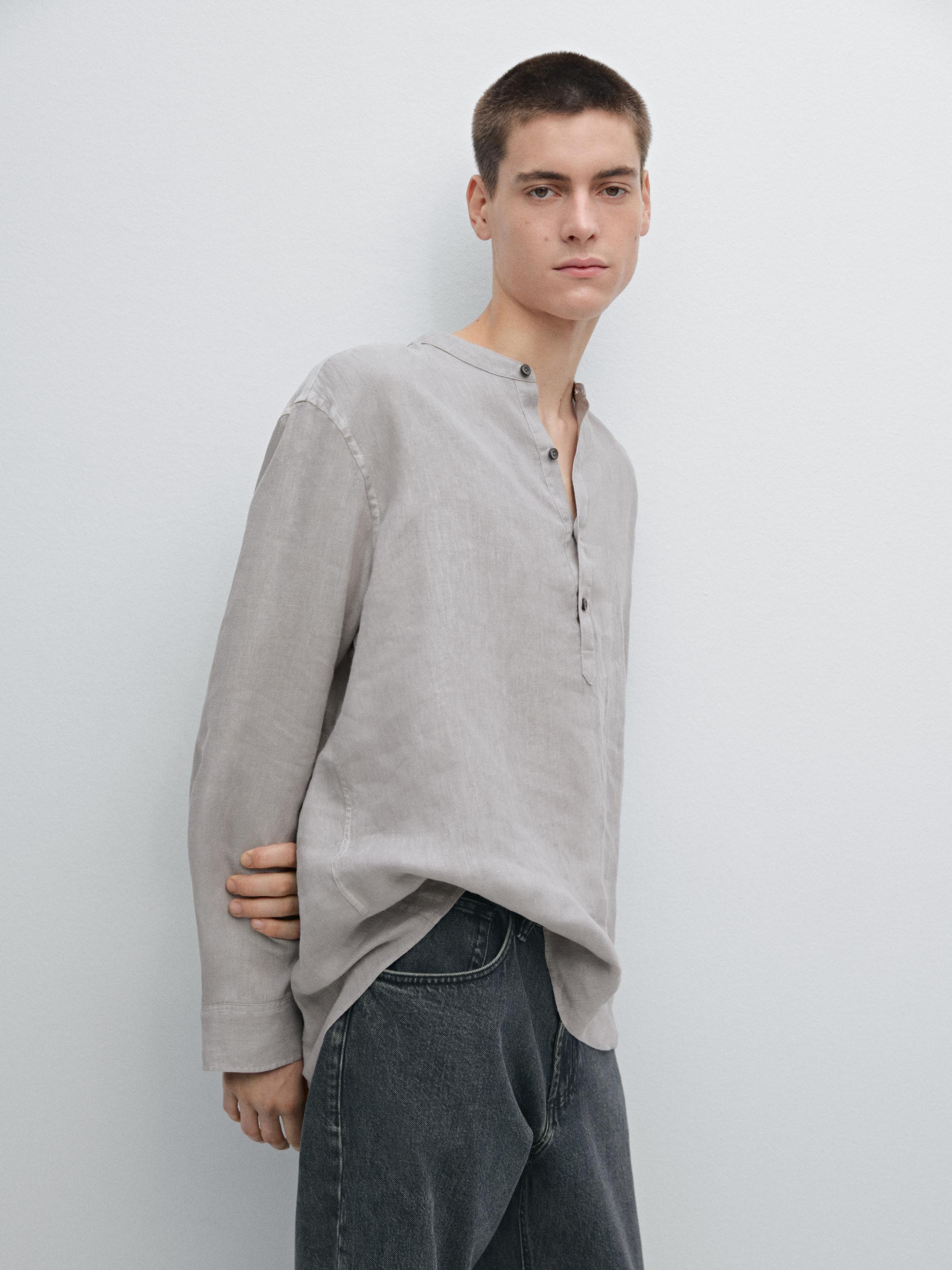 100% linen shirt