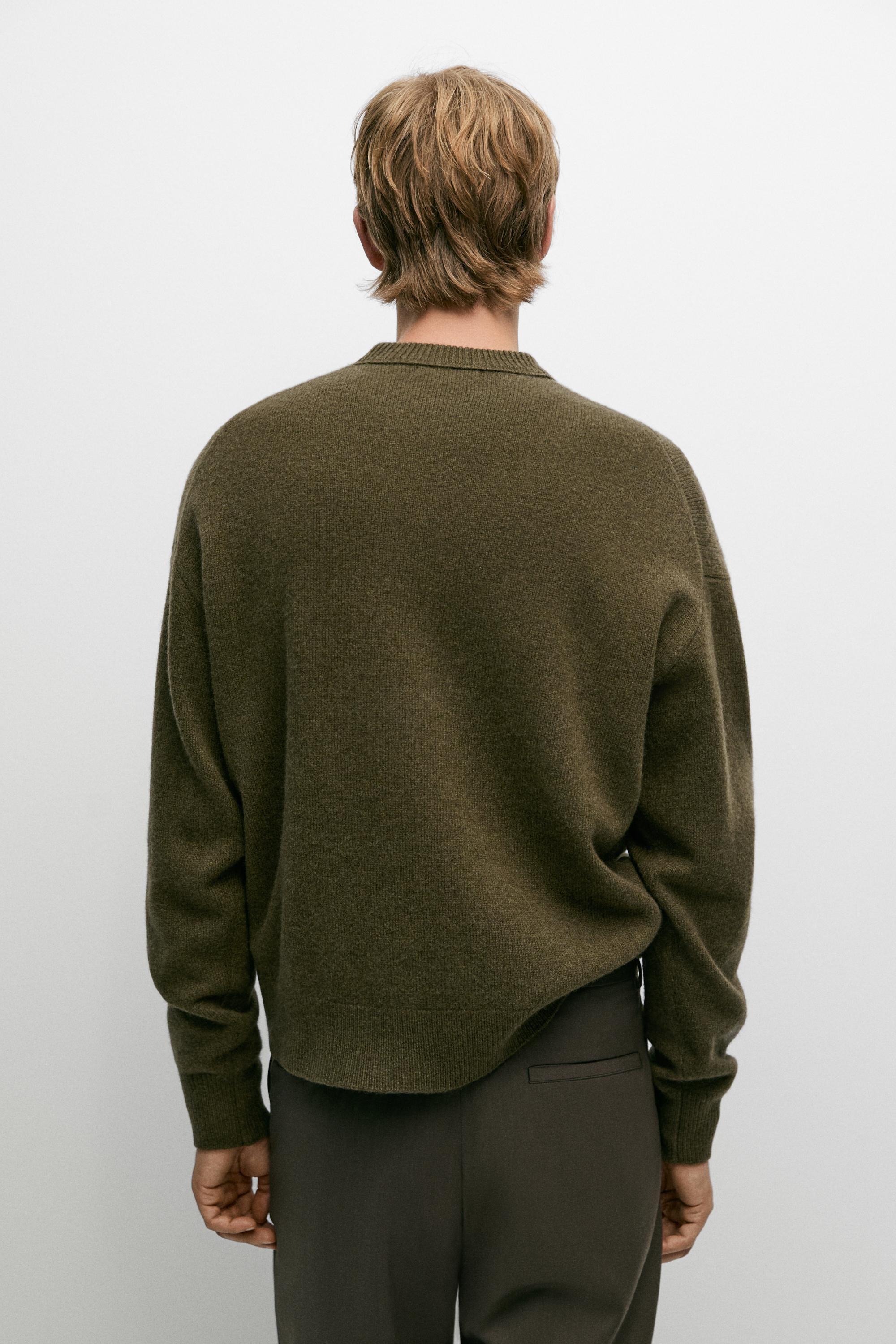 100% wool knit round-neck sweater - thumbnail 5