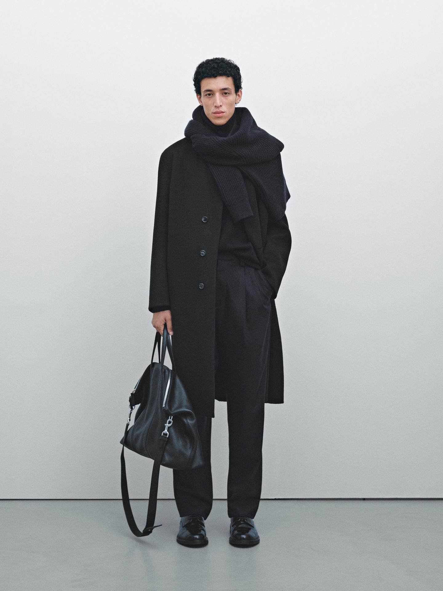 NAVY BLUE DARTED TROUSERS