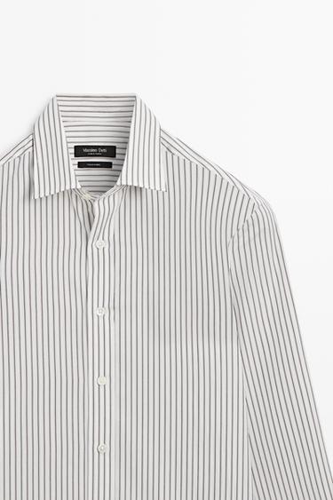 100% Cotton Regular Fit Shirt — BROWN 4