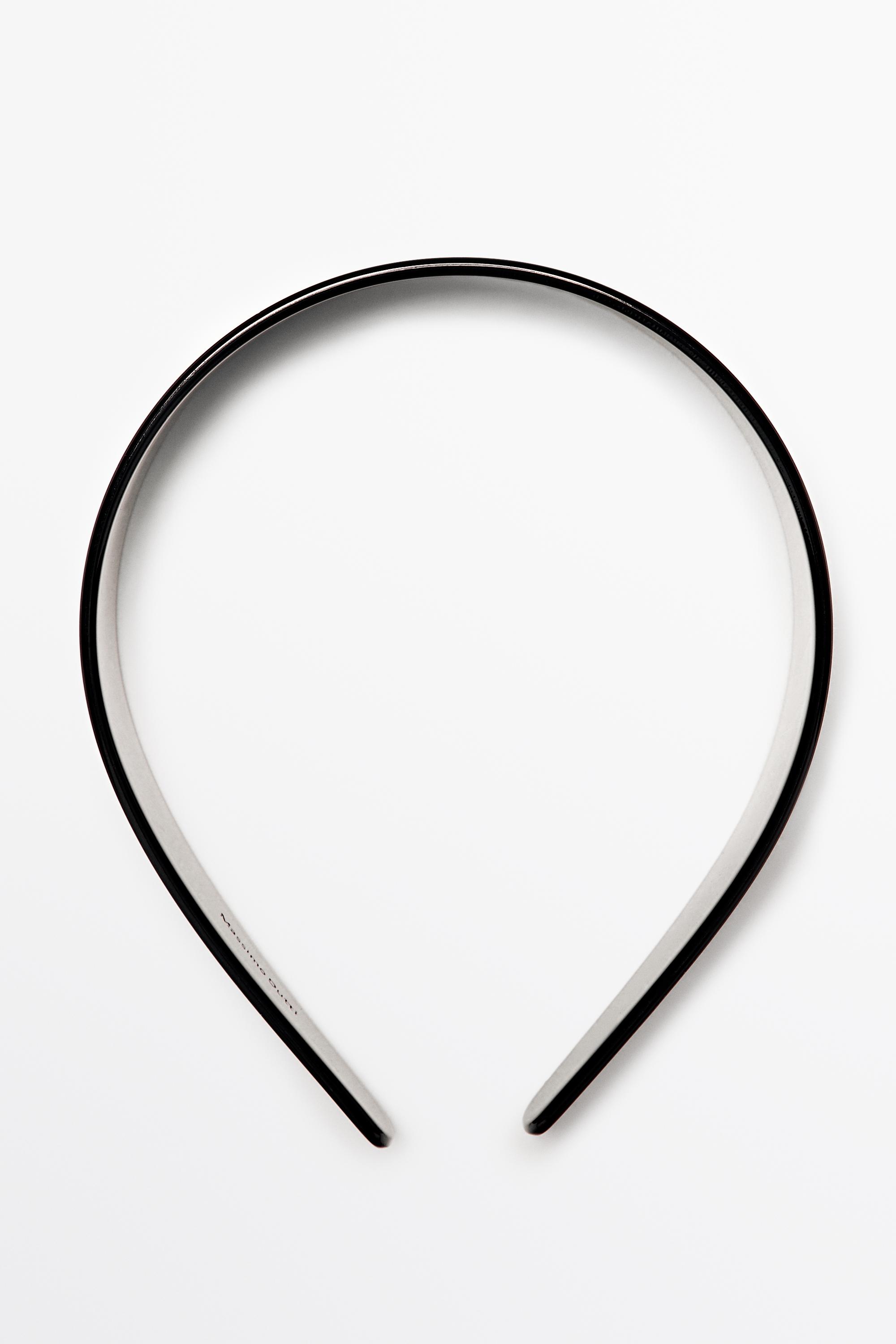 Plain headband — BLACK