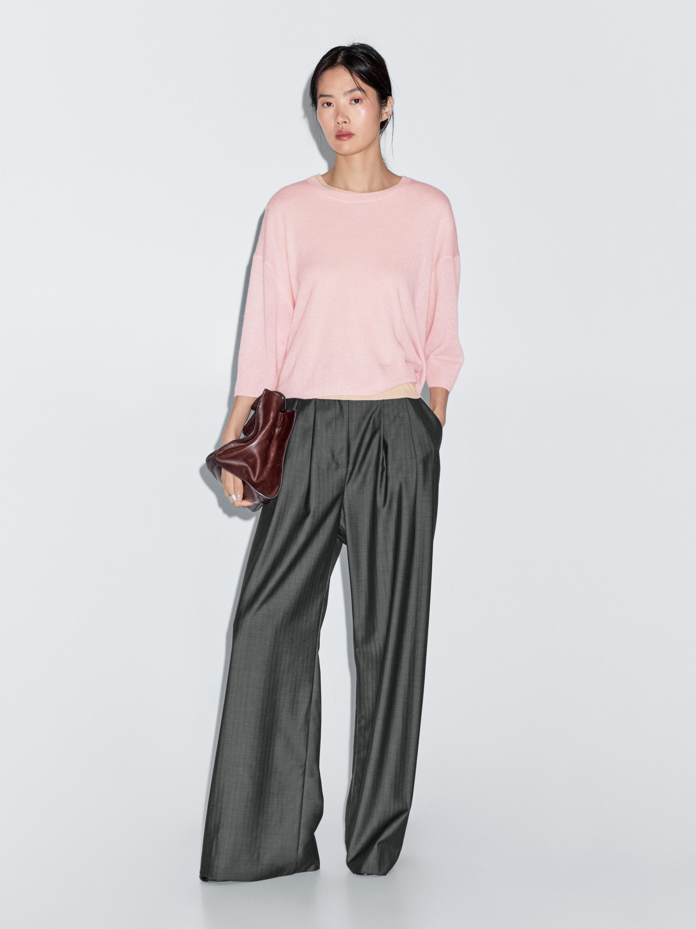 루즈핏 울 블렌드 스웨터