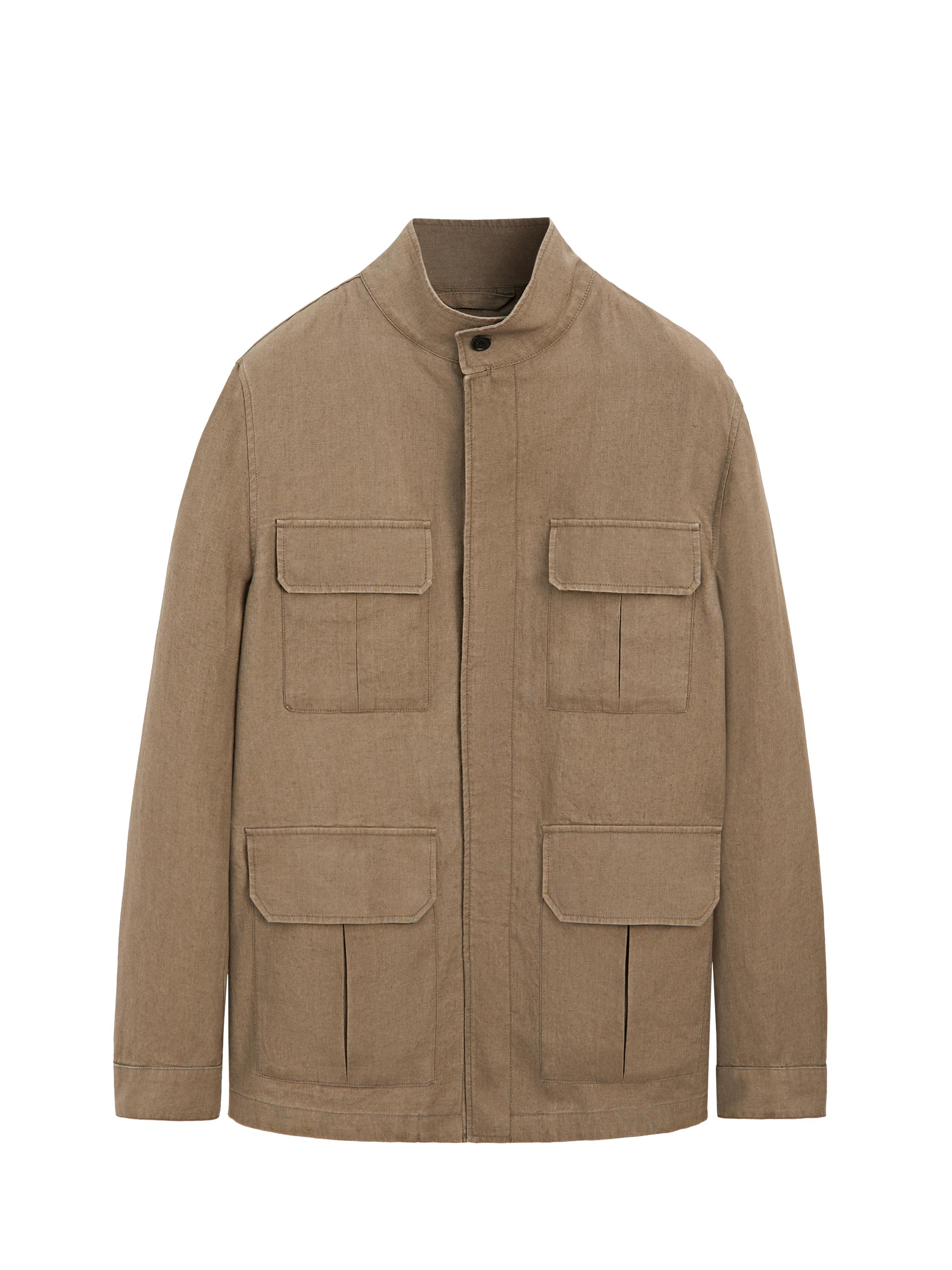100% linen Safari jacket — OCHRE