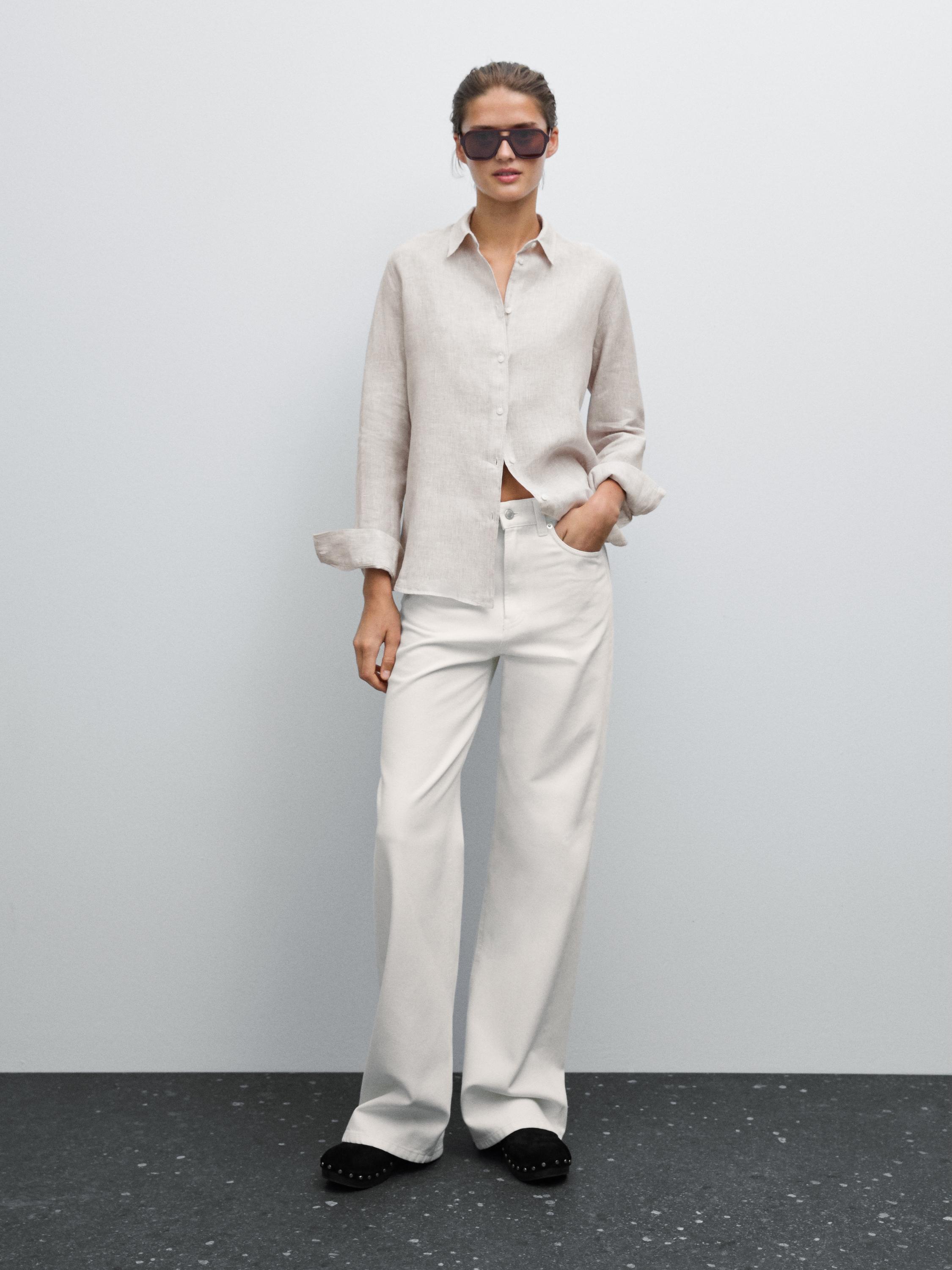 Chemisier fluide milleraies en lin