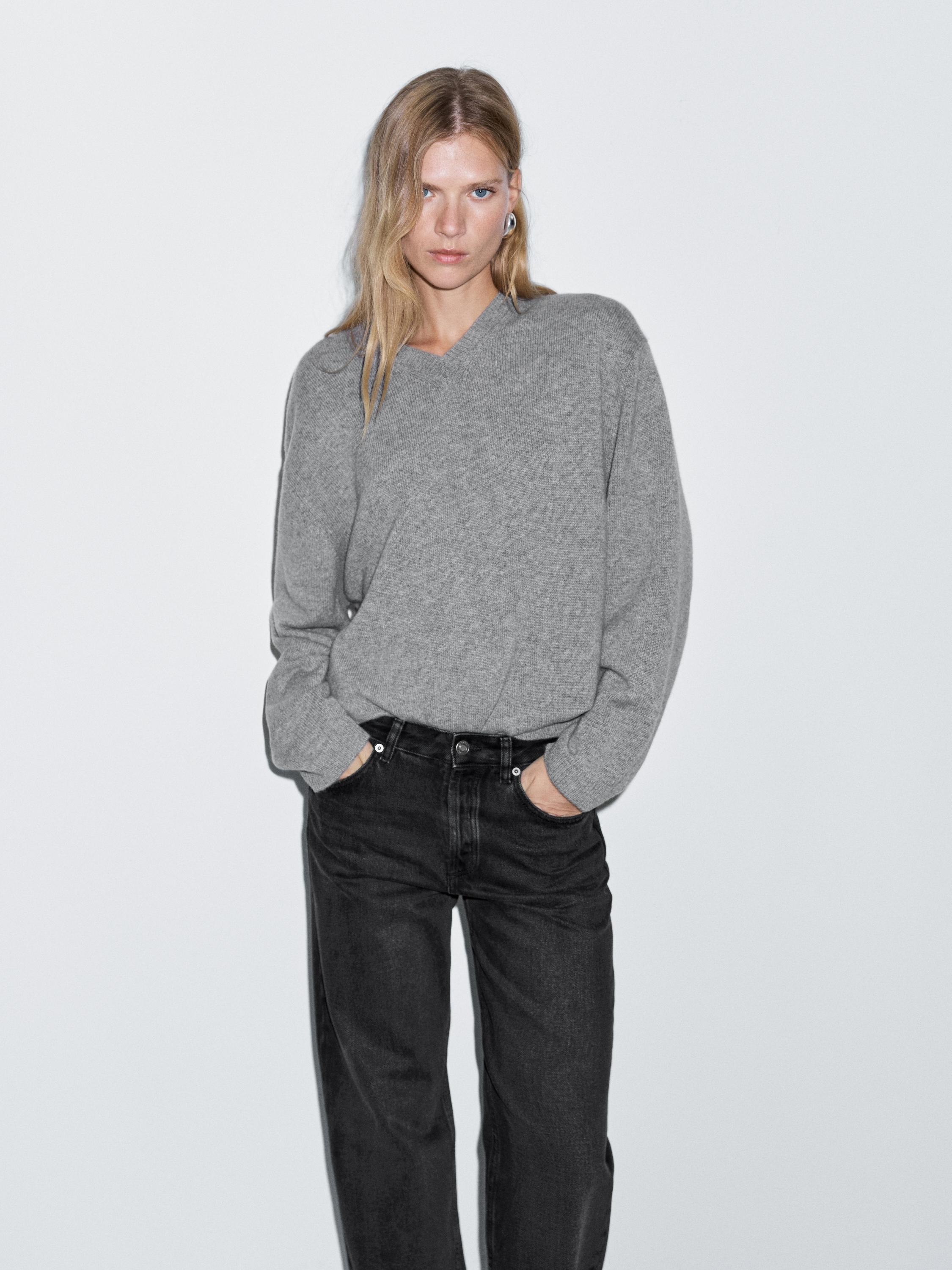 Mid-rise wide-leg jeans