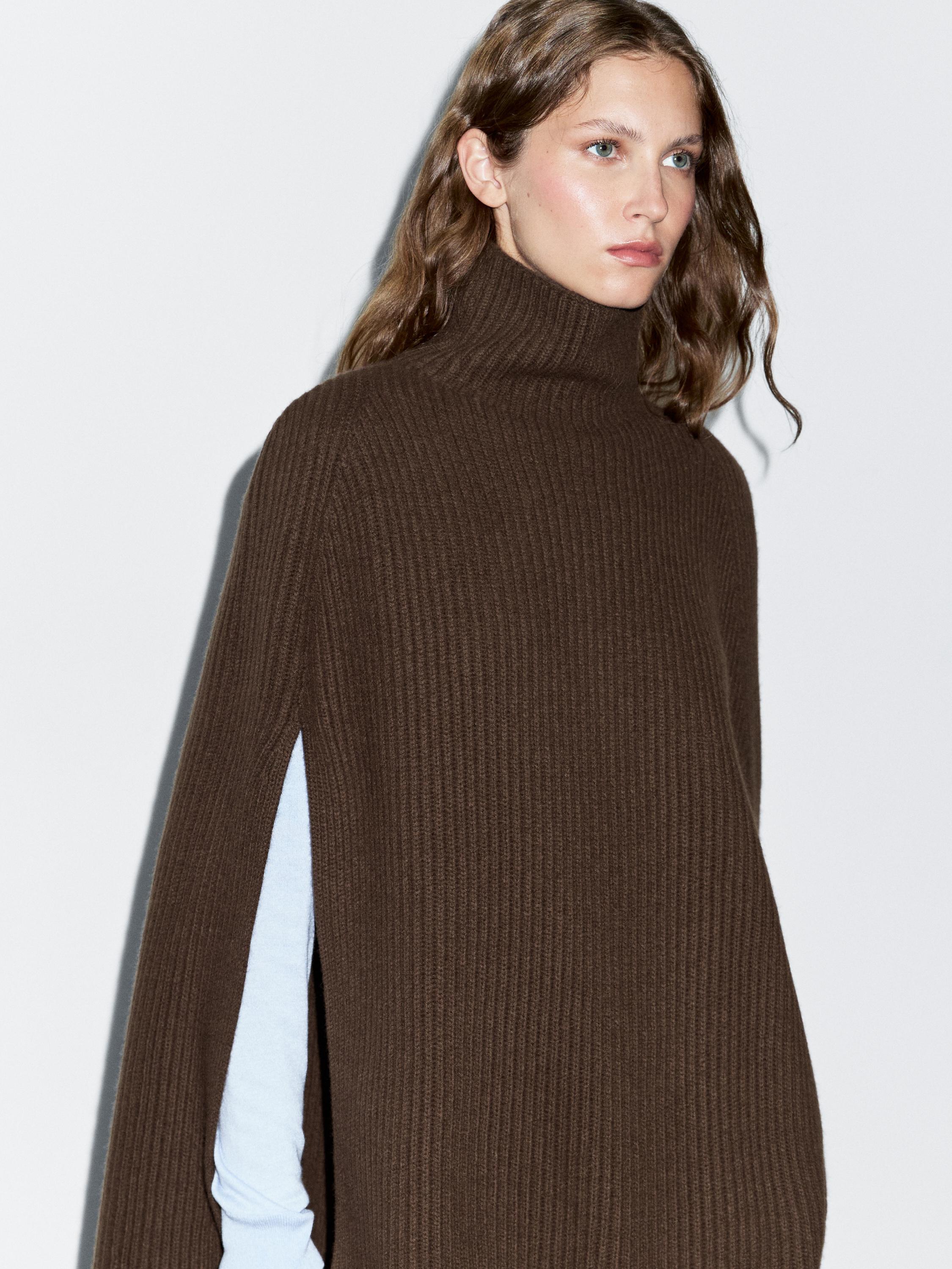 100% wool knitted coat