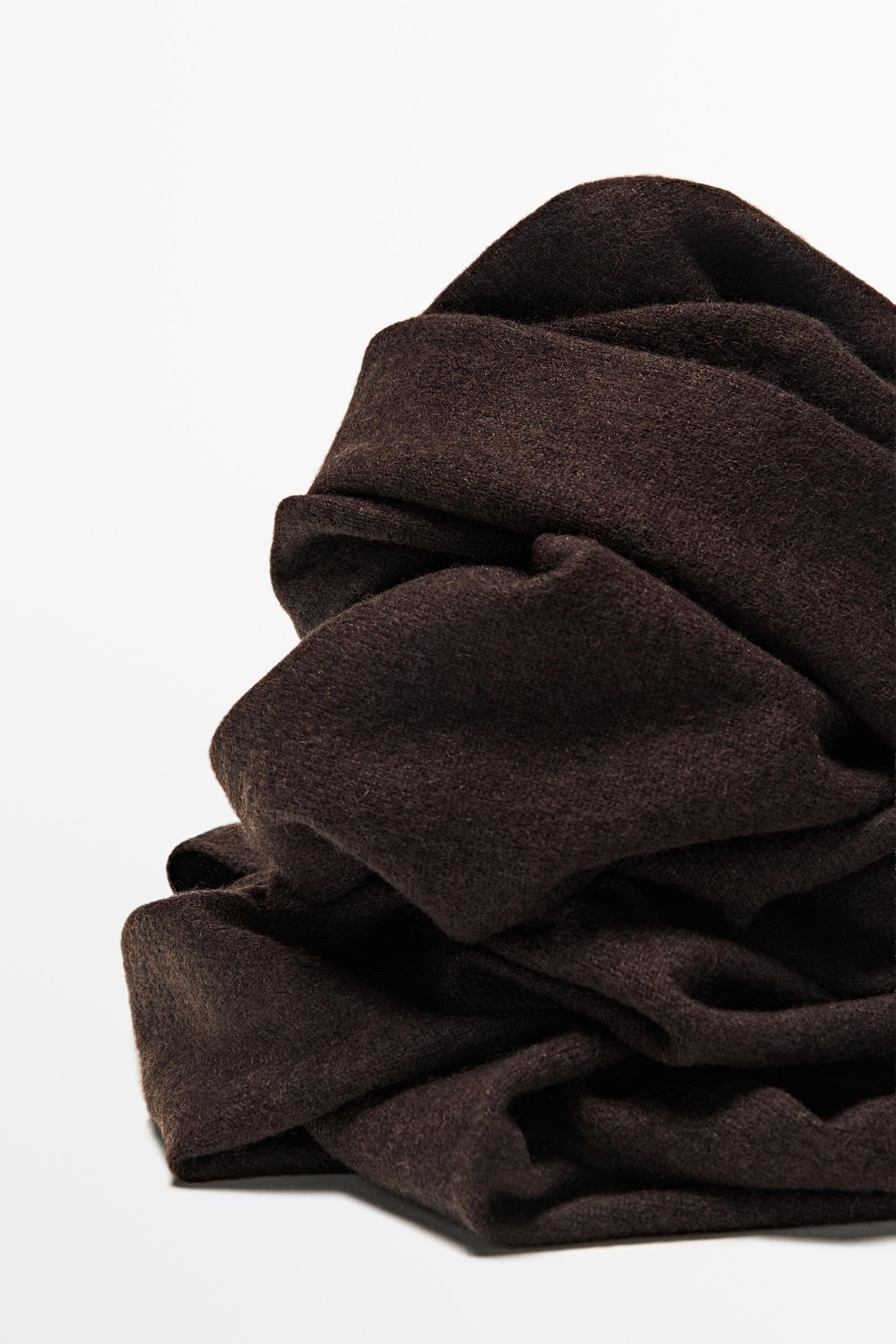 100% Cashmere Scarf — BROWN