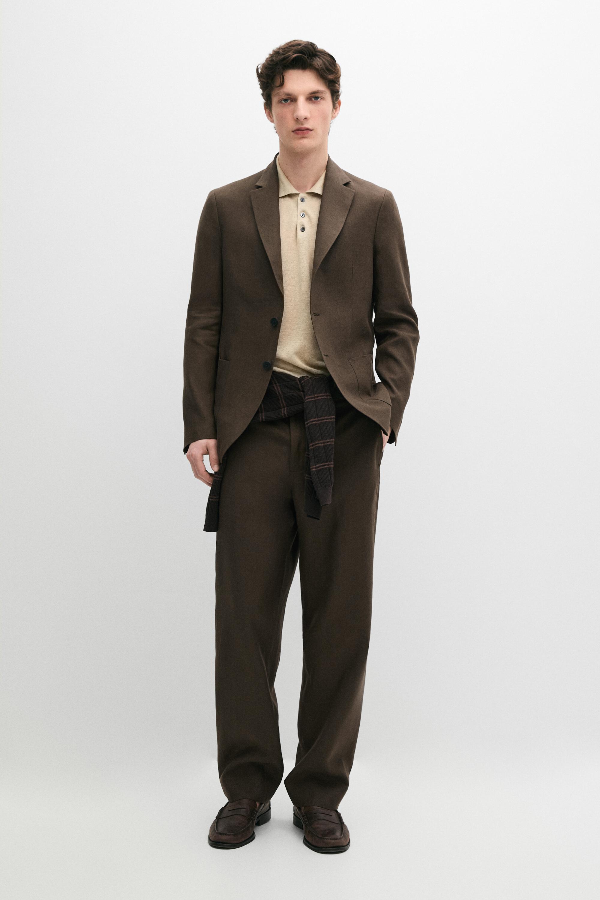 Pantalon de costume en lin