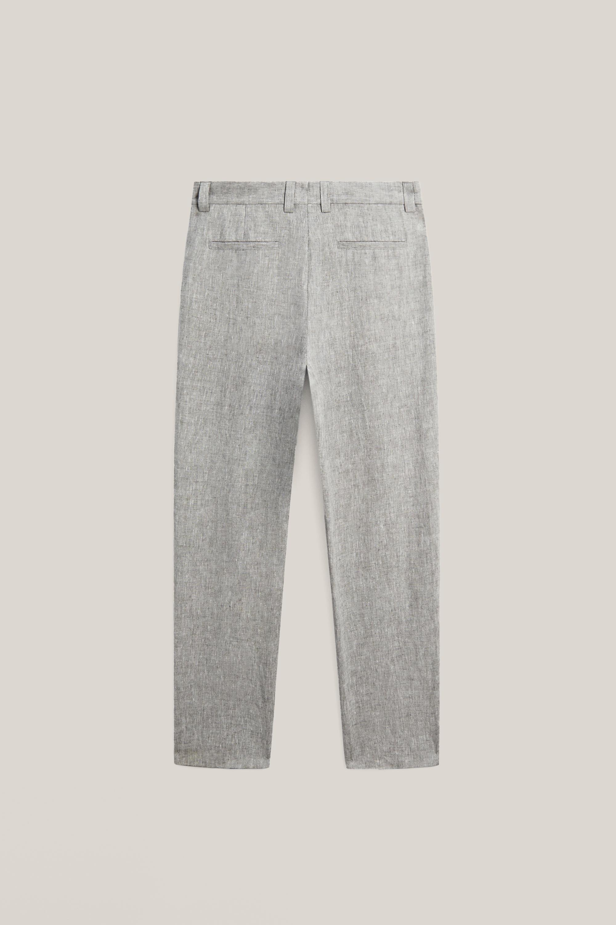 Total look linen trousers - LIMITED EDITION — PEARL GREY