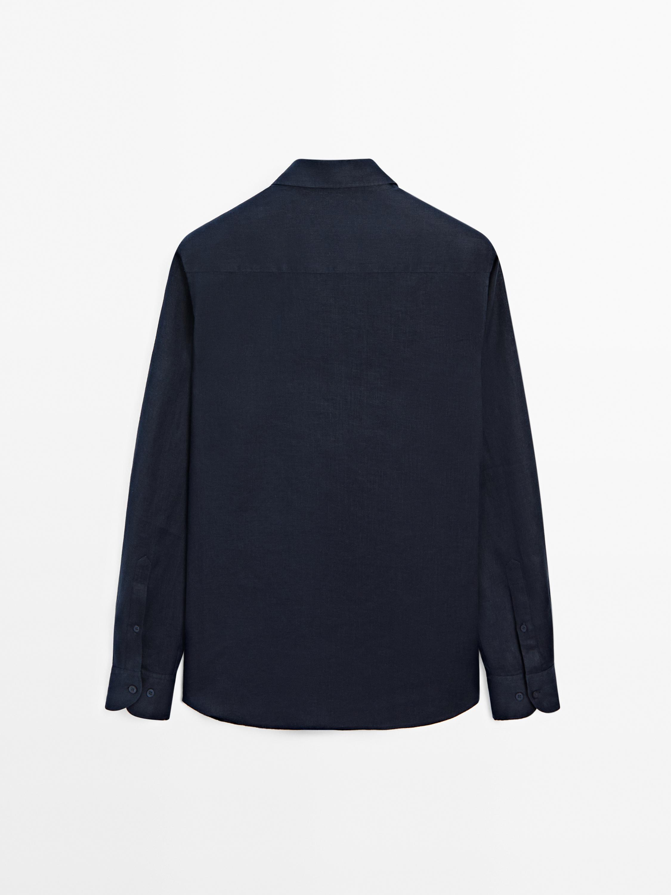 Camisa slim fit 100% lino