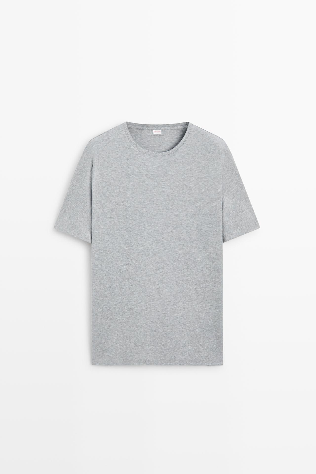 Short sleeve pyjama top and striped trousers — NAVY BLUE
