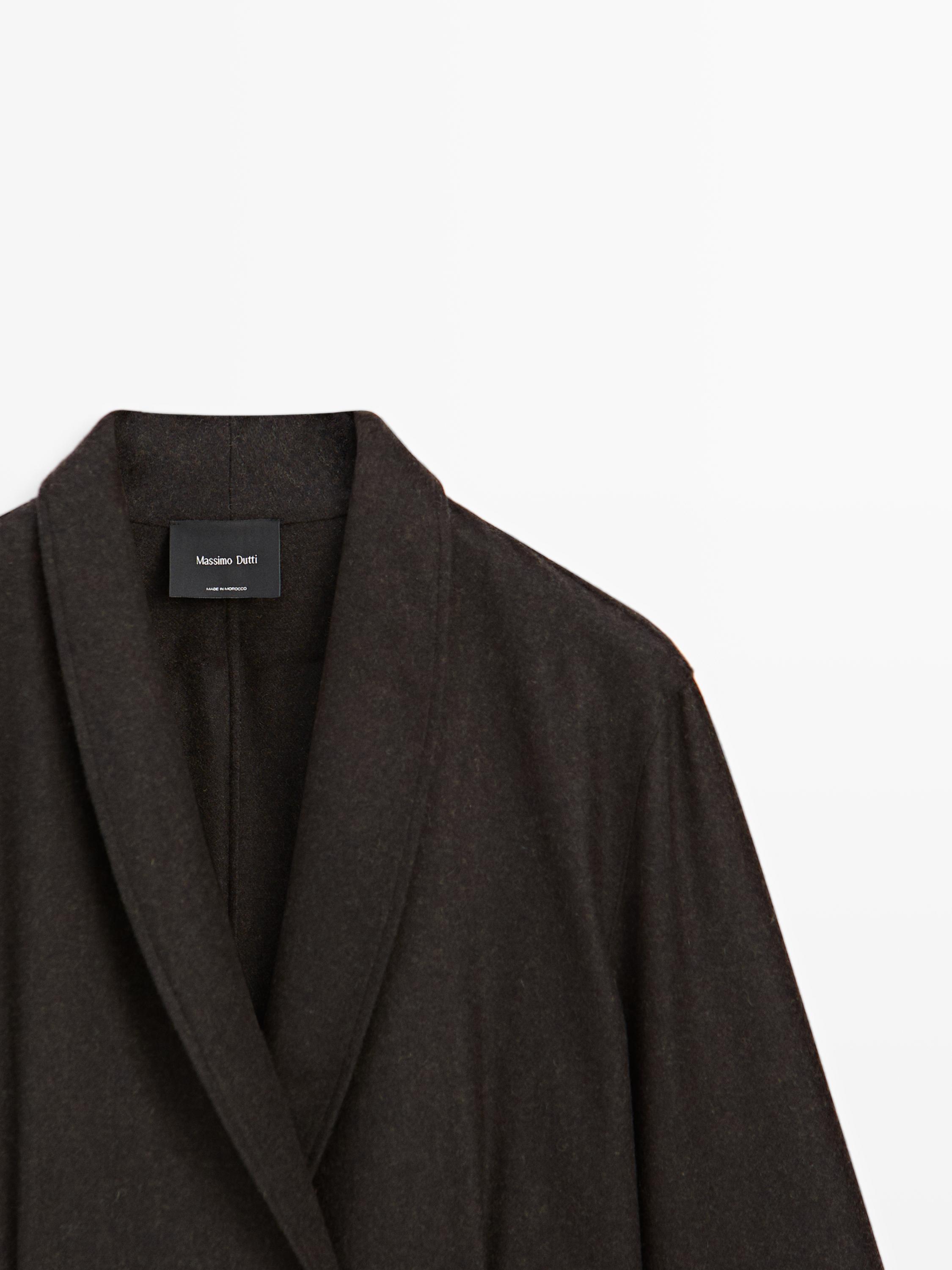 Wool blend double-breasted blazer
