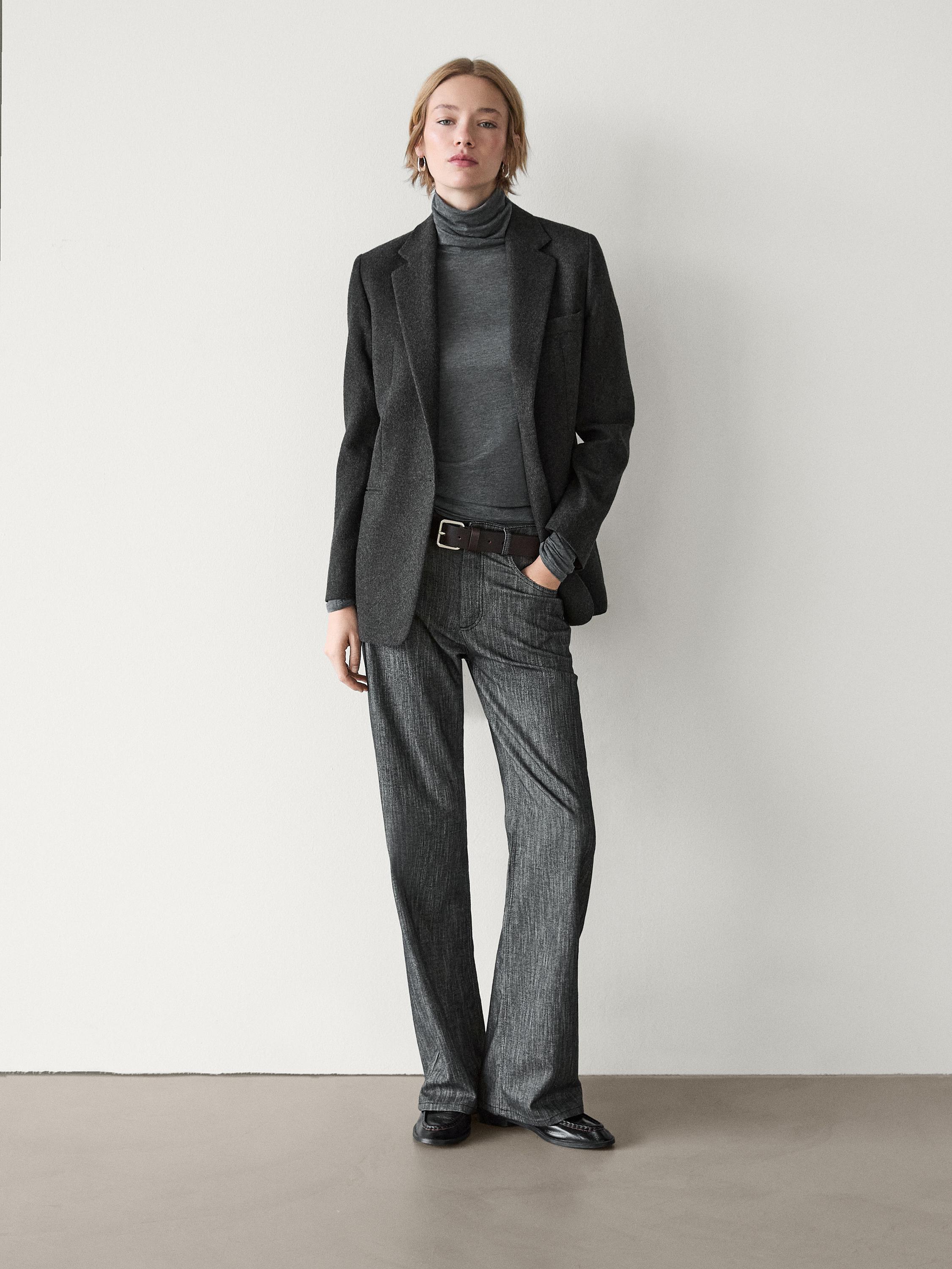 Grey blazers for women Massimo Dutti