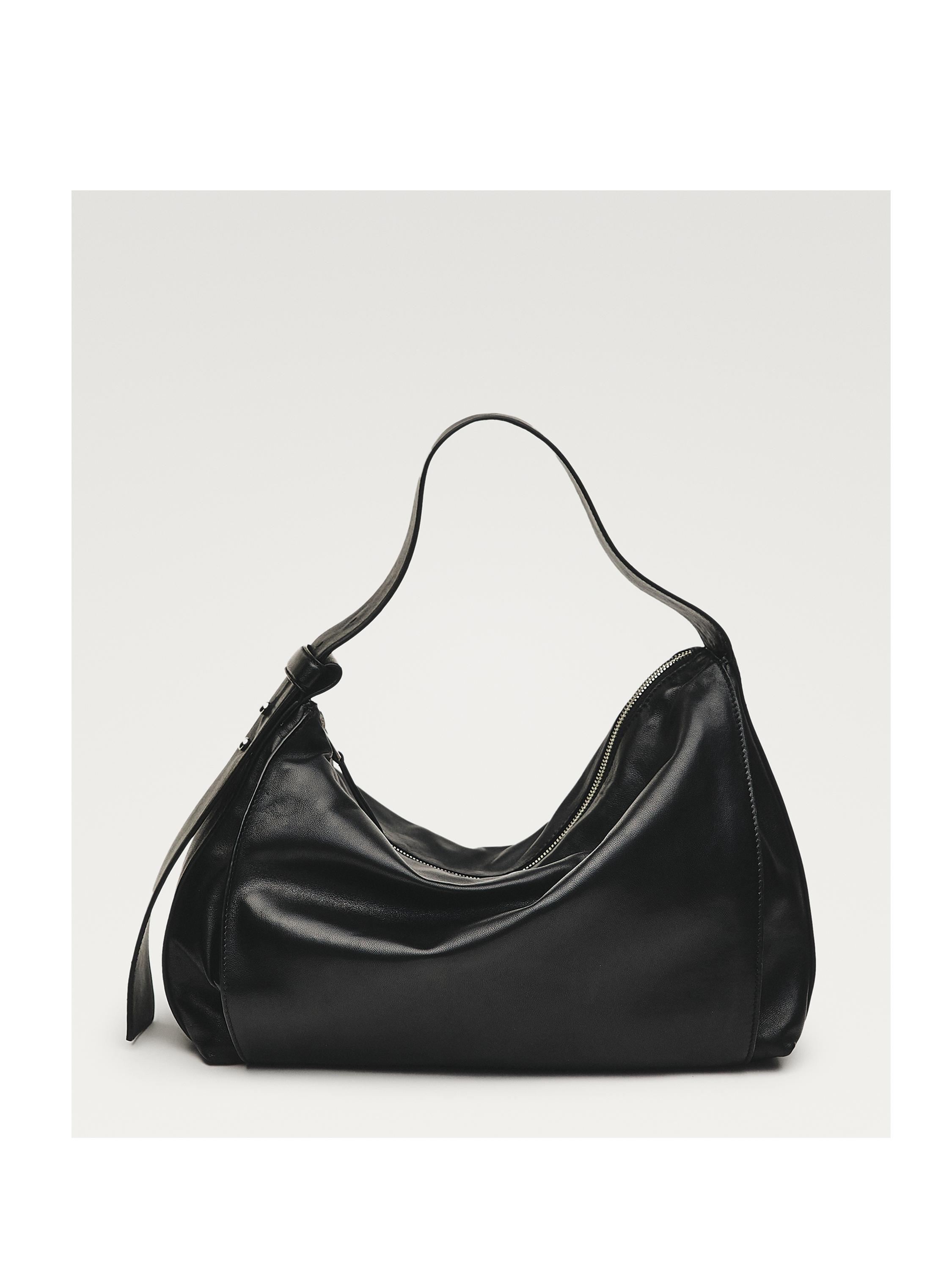 תיק צד מעור נאפה