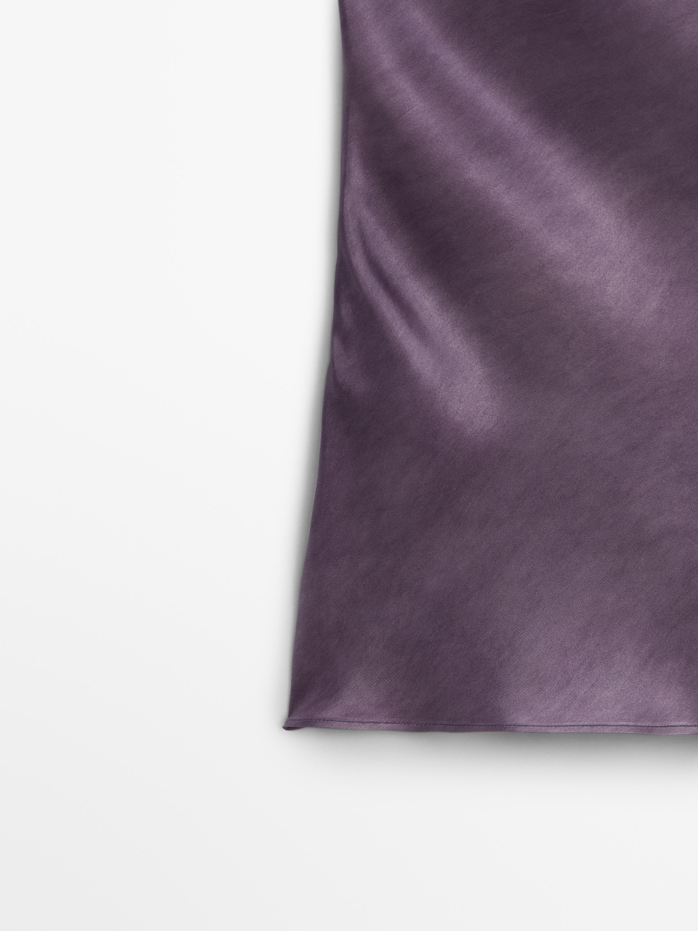 Asymmetric top with tie detail
