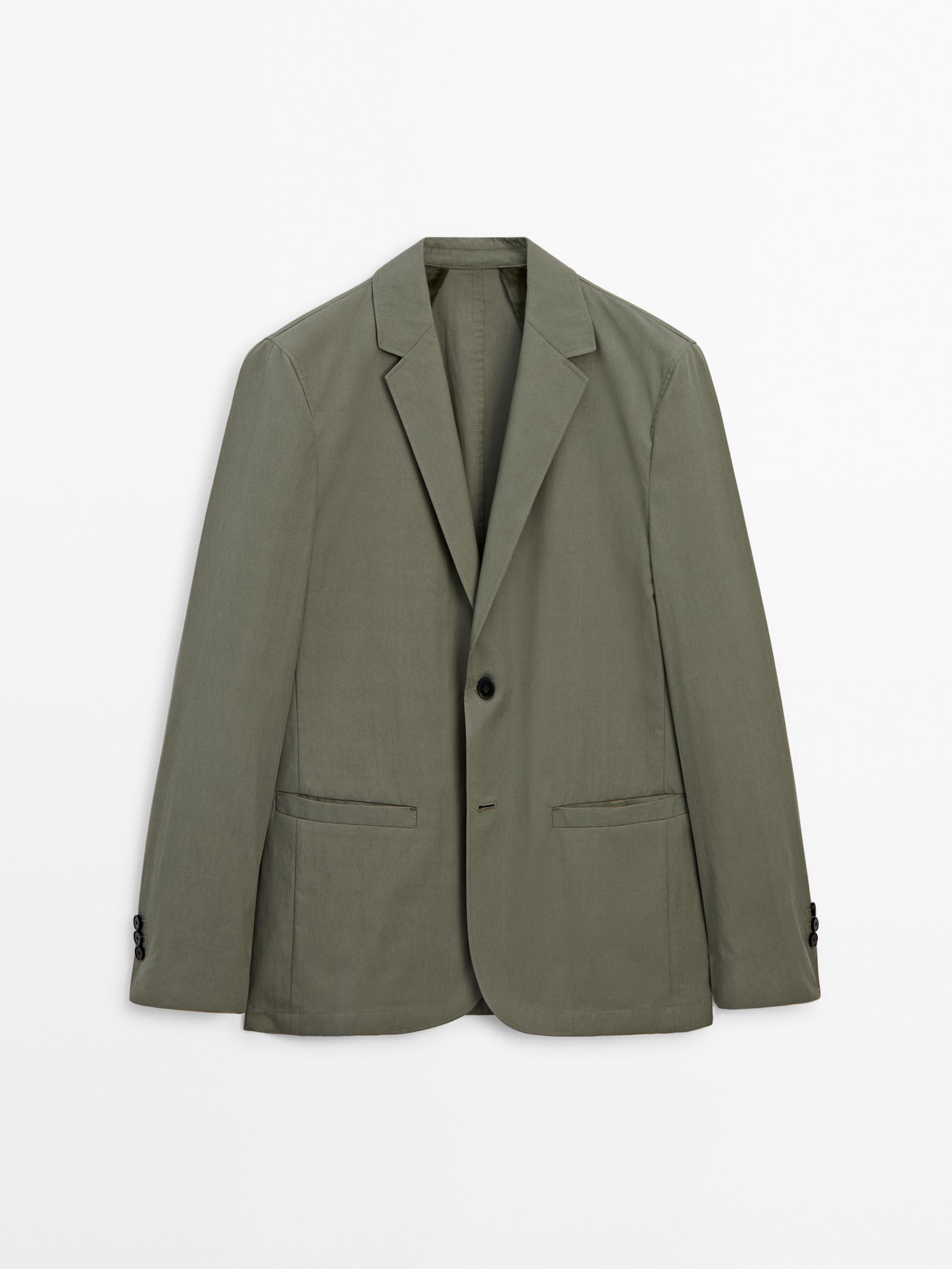 Blazer en coton mélangé