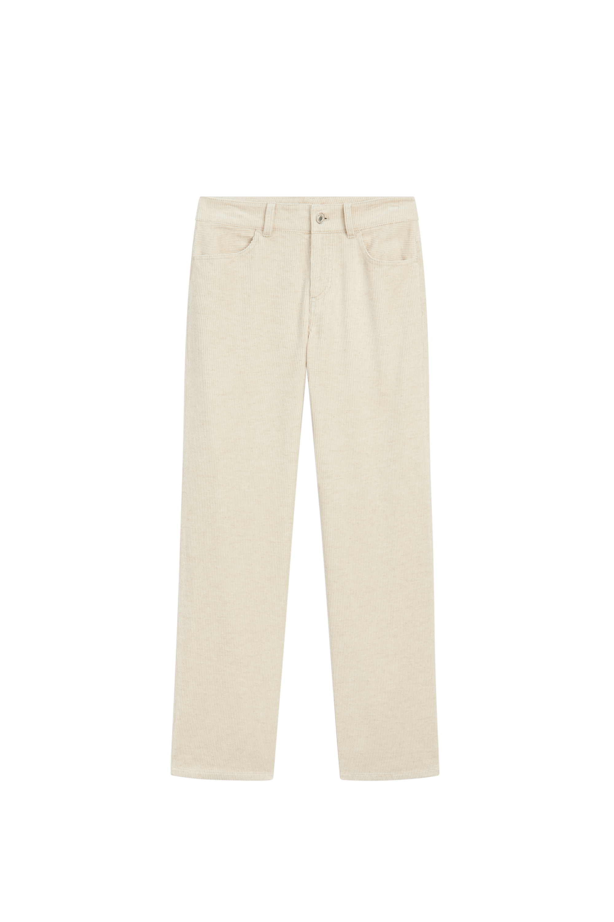 Massimo Dutti Fitilli kadife straight fit pantolon