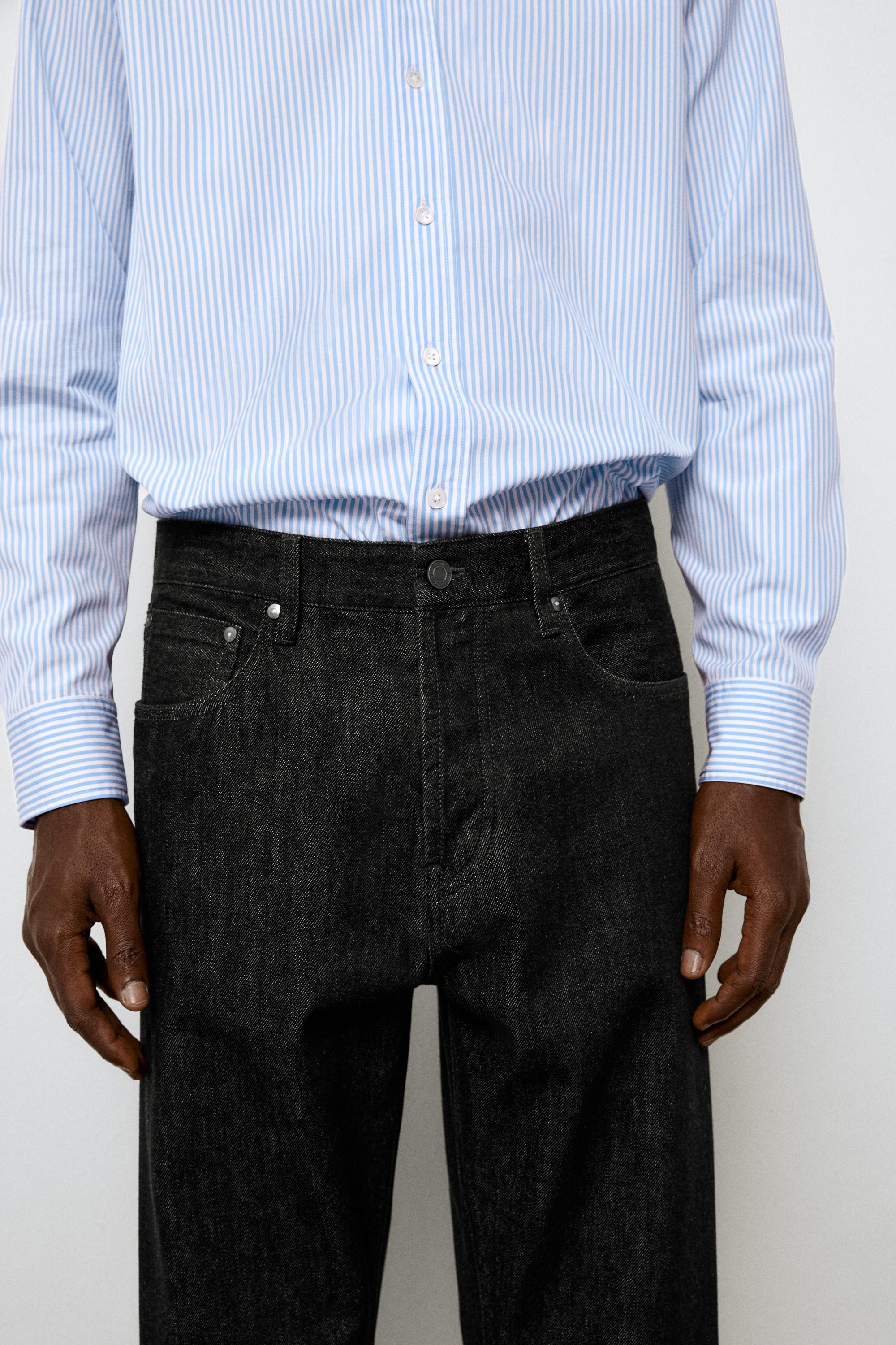 Selvedge fit jeans — BLACK