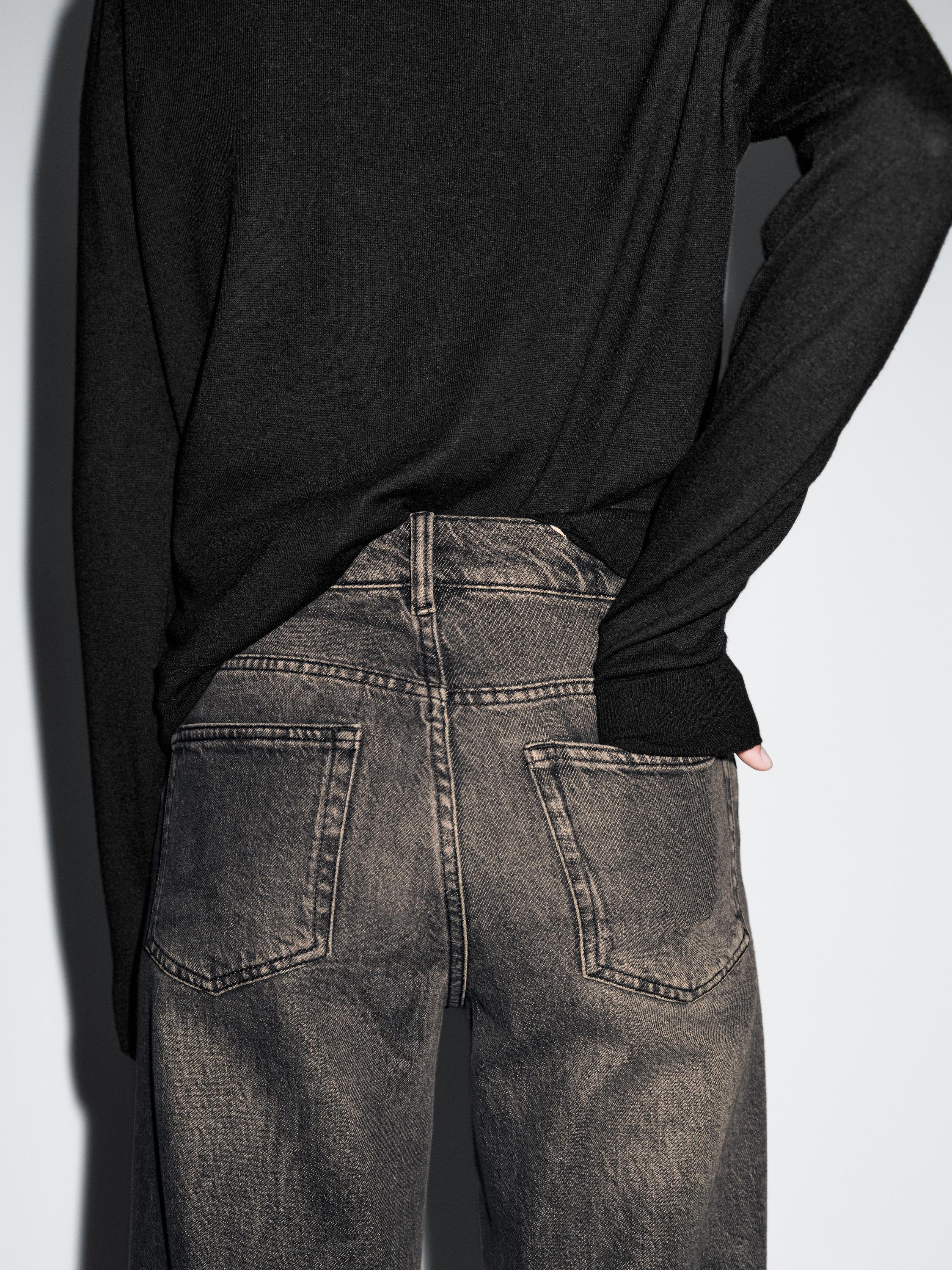 Mid-rise bell bottom jeans