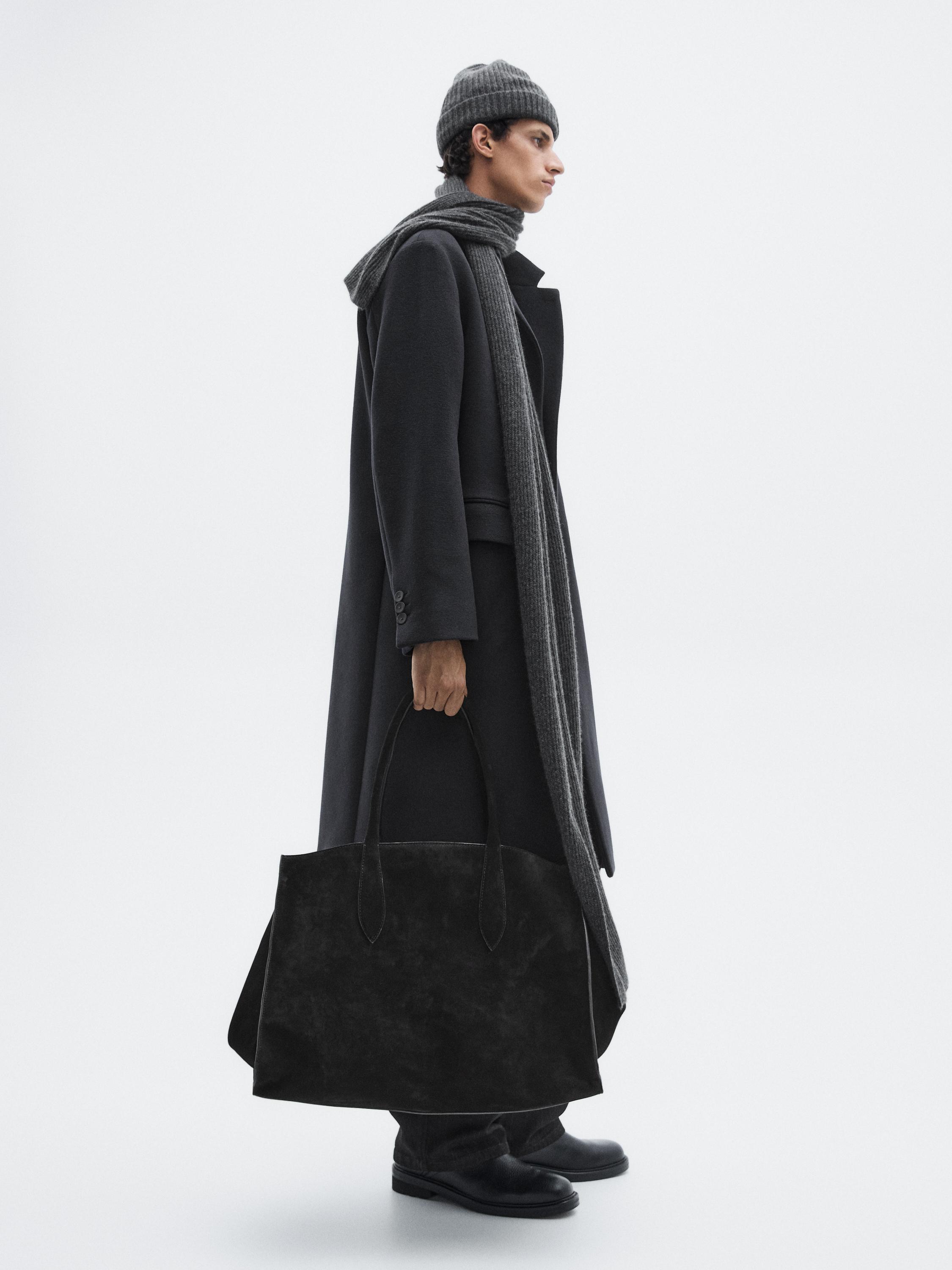 Maxi XL suede leather bag - LIMITED