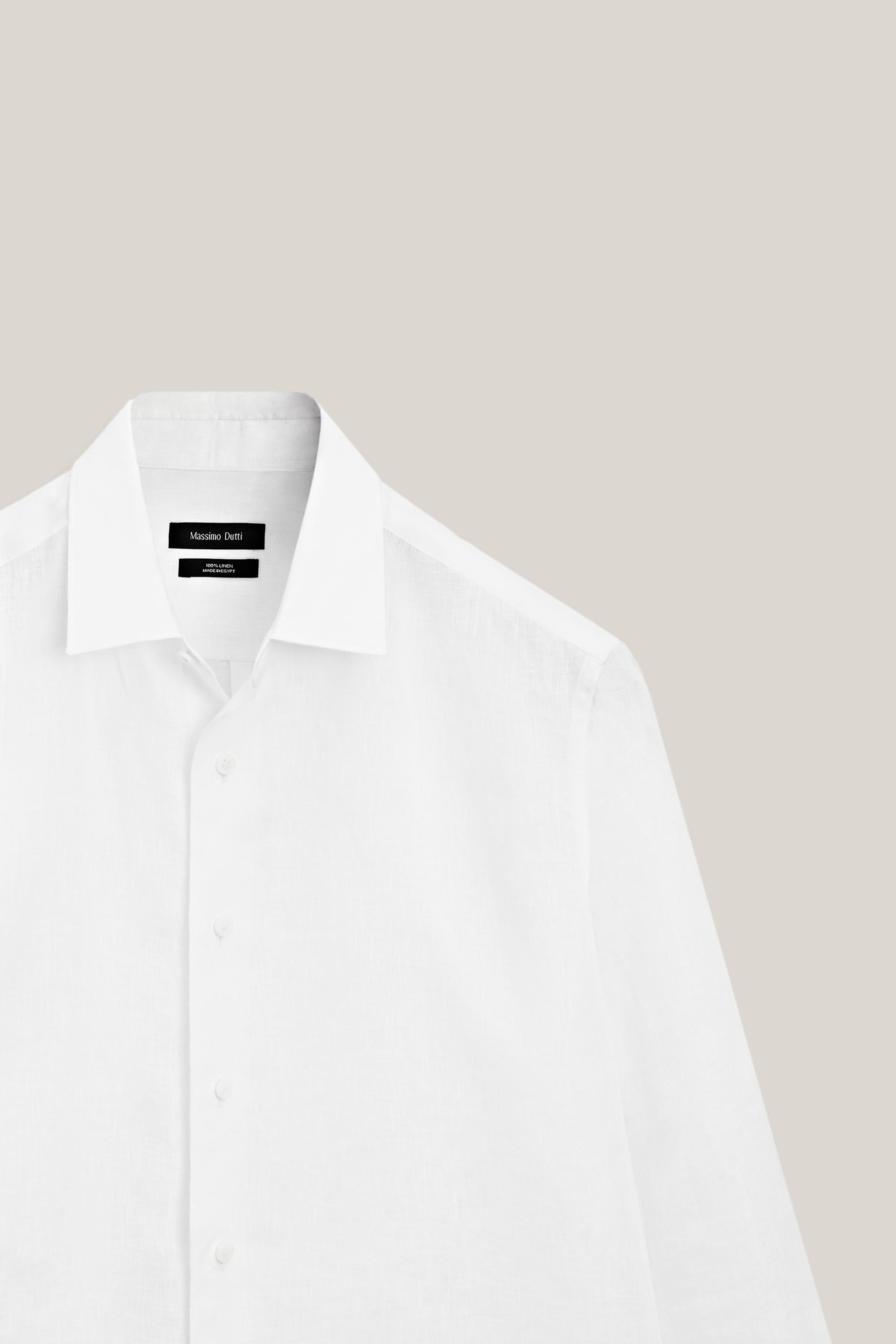 Extra fine 100% linen shirt - LIMITED EDITION — WHITE