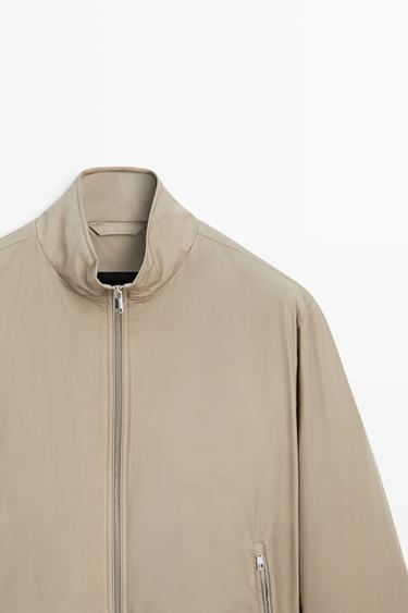 Technical jacket with pocket detail — SAND BROWN 4